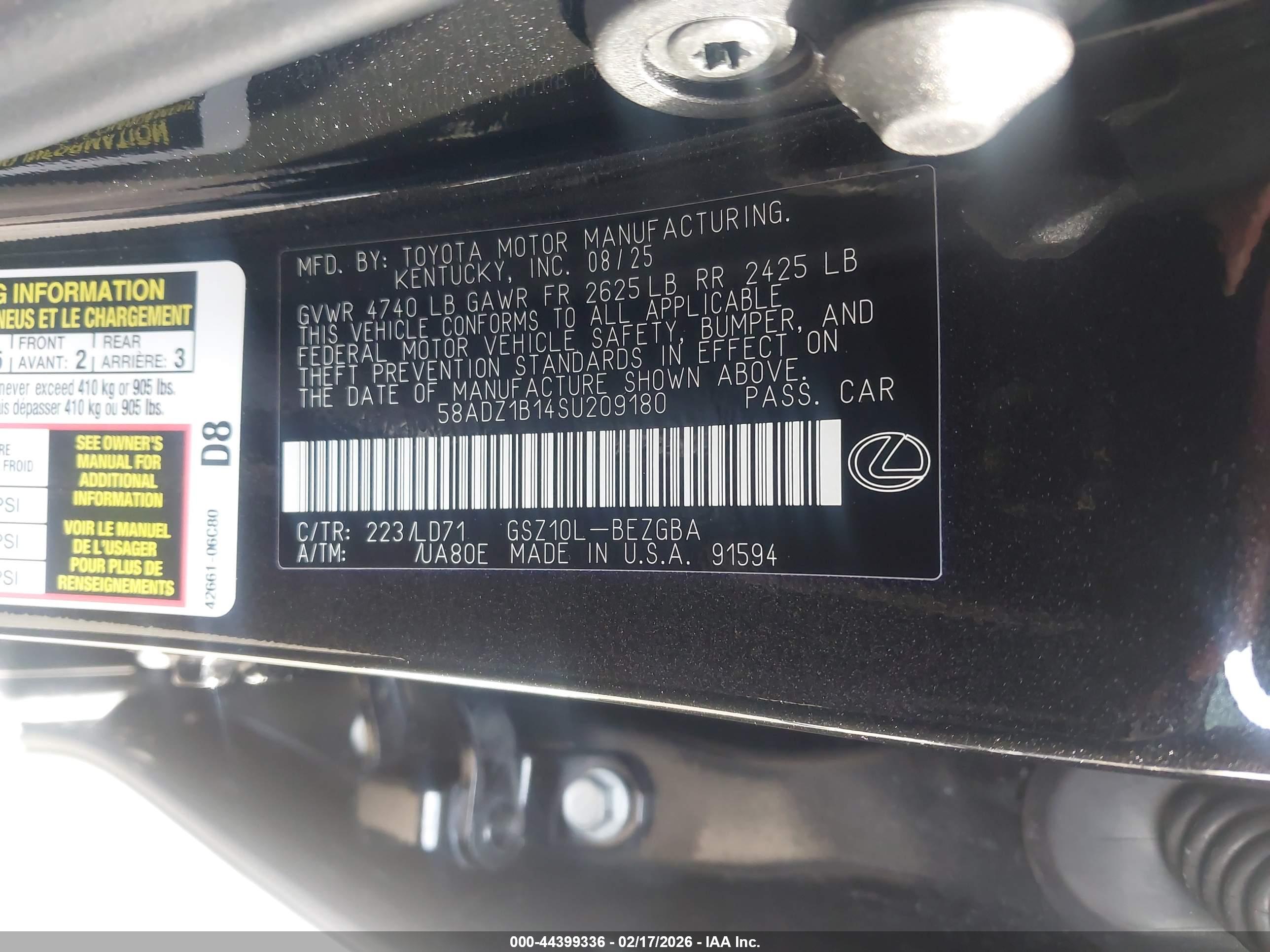 LEXUS ES image 9