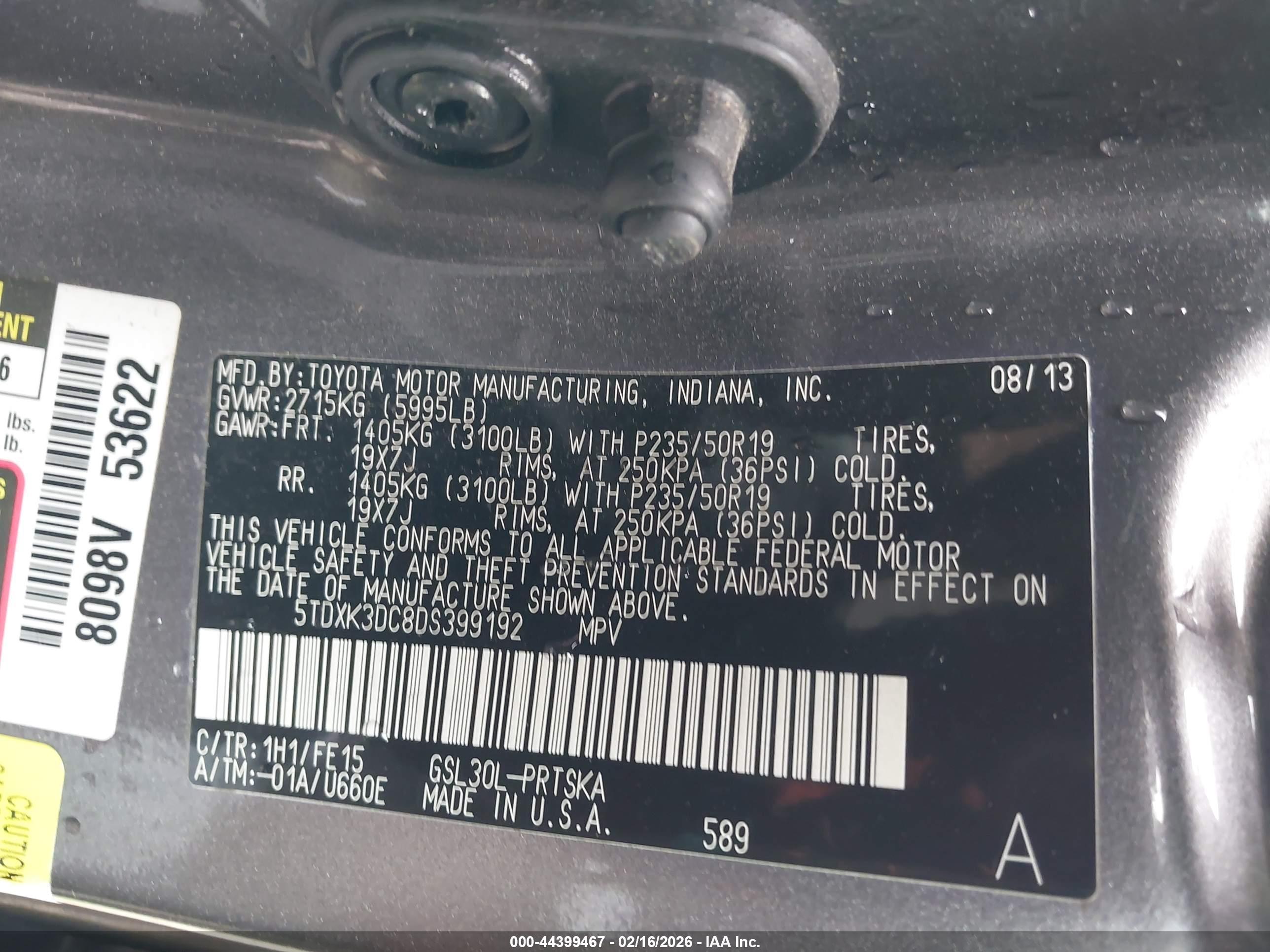 TOYOTA SIENNA image 9