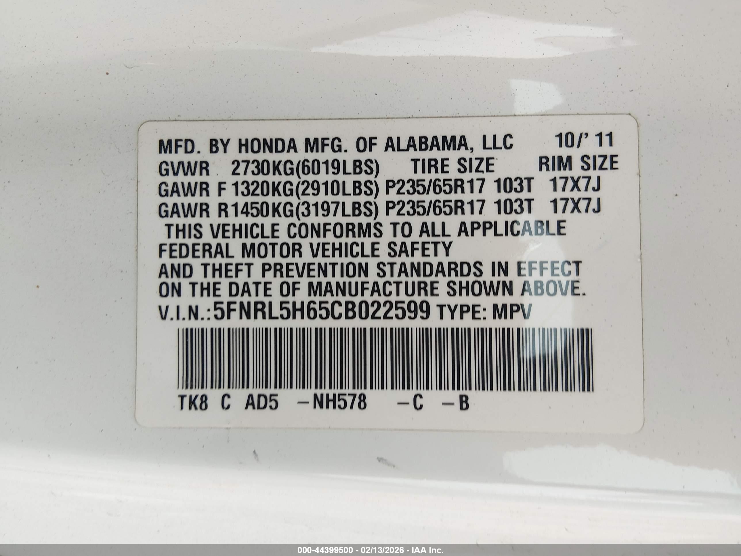 HONDA ODYSSEY image 9