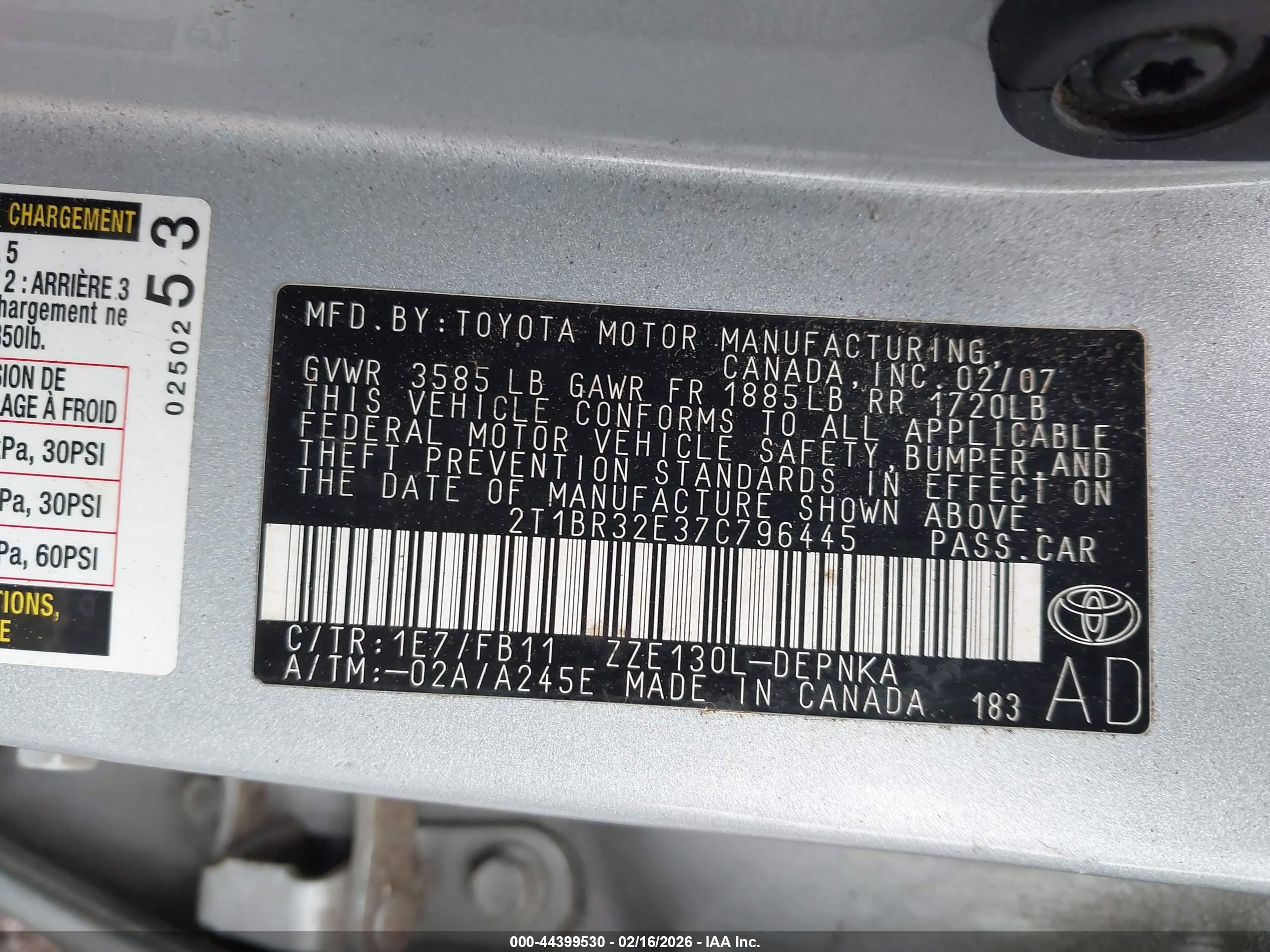 TOYOTA COROLLA image 9