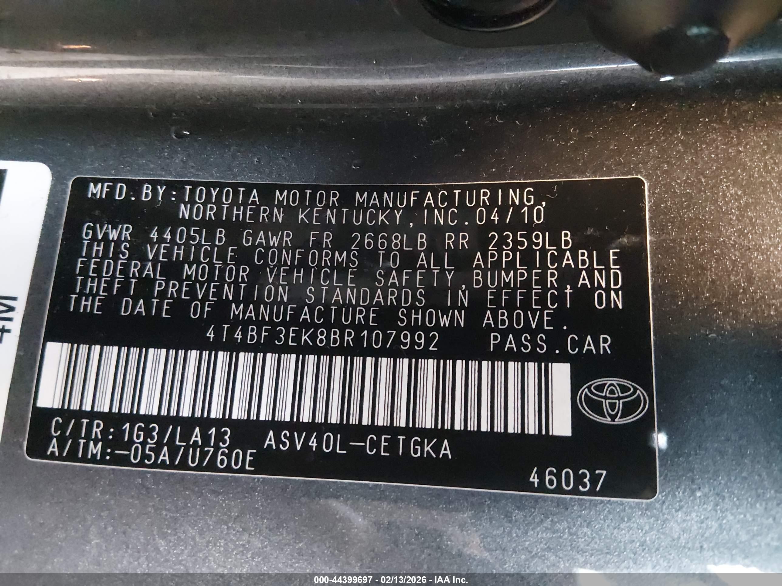 TOYOTA CAMRY image 9