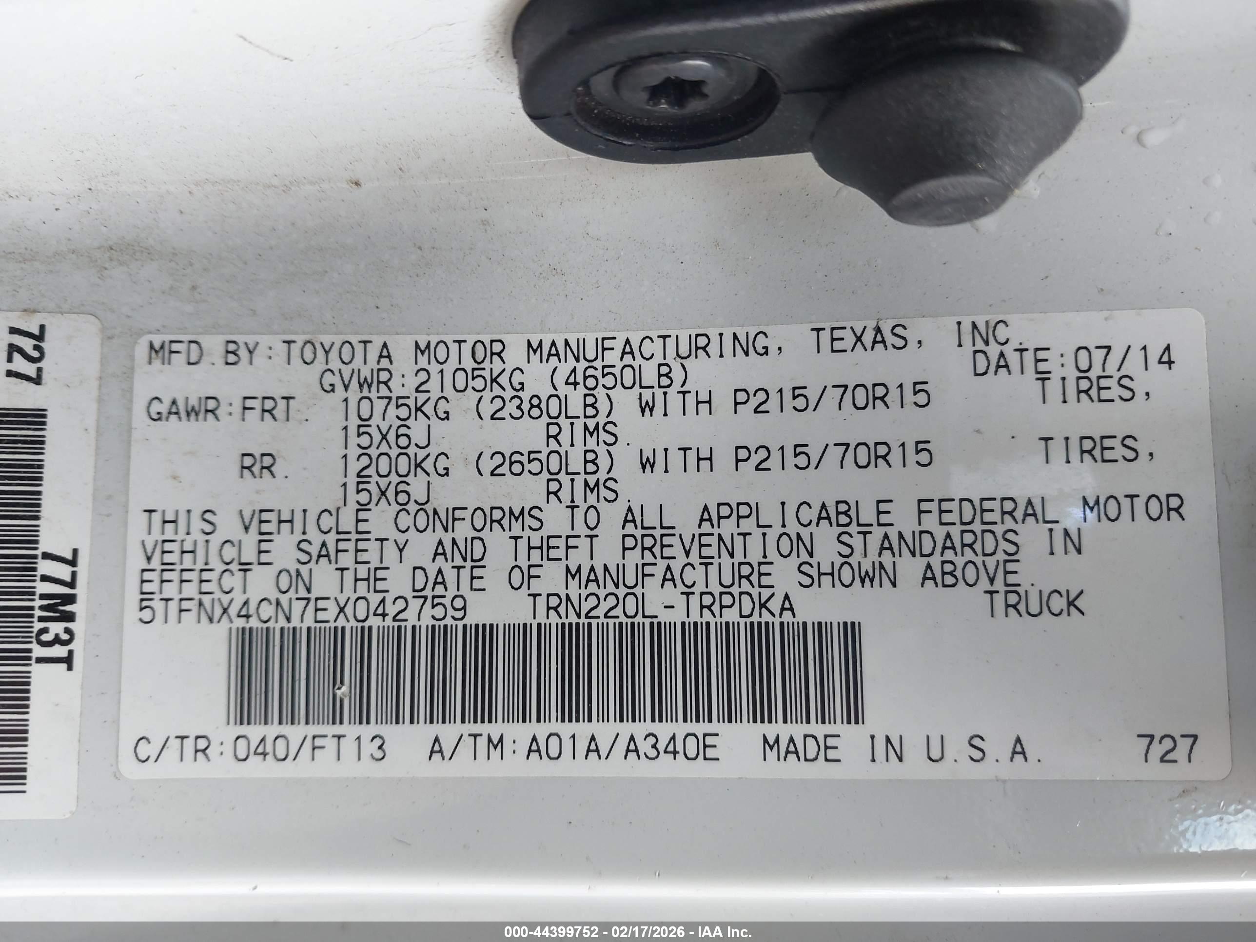 TOYOTA TACOMA image 9