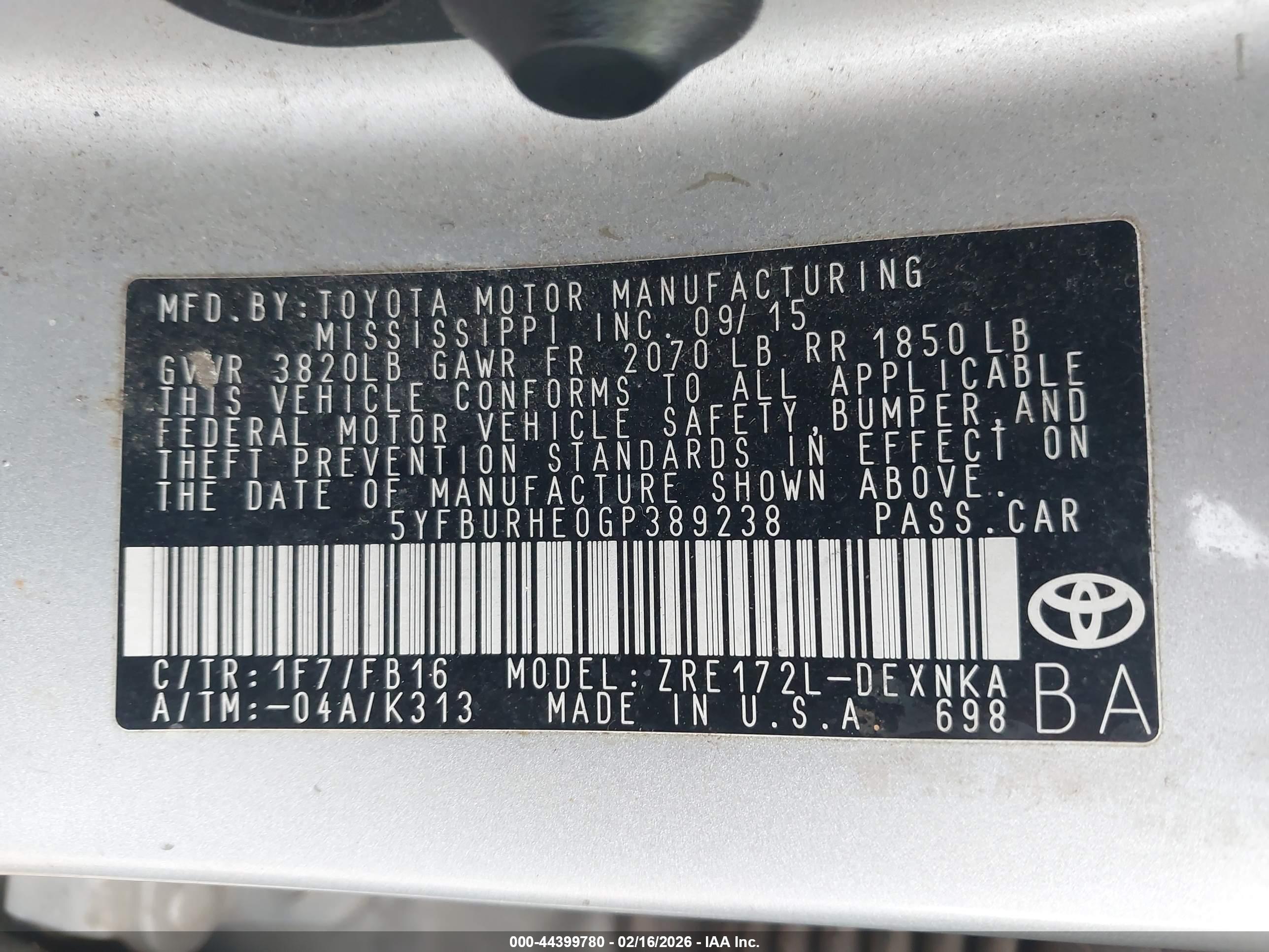 TOYOTA COROLLA image 9