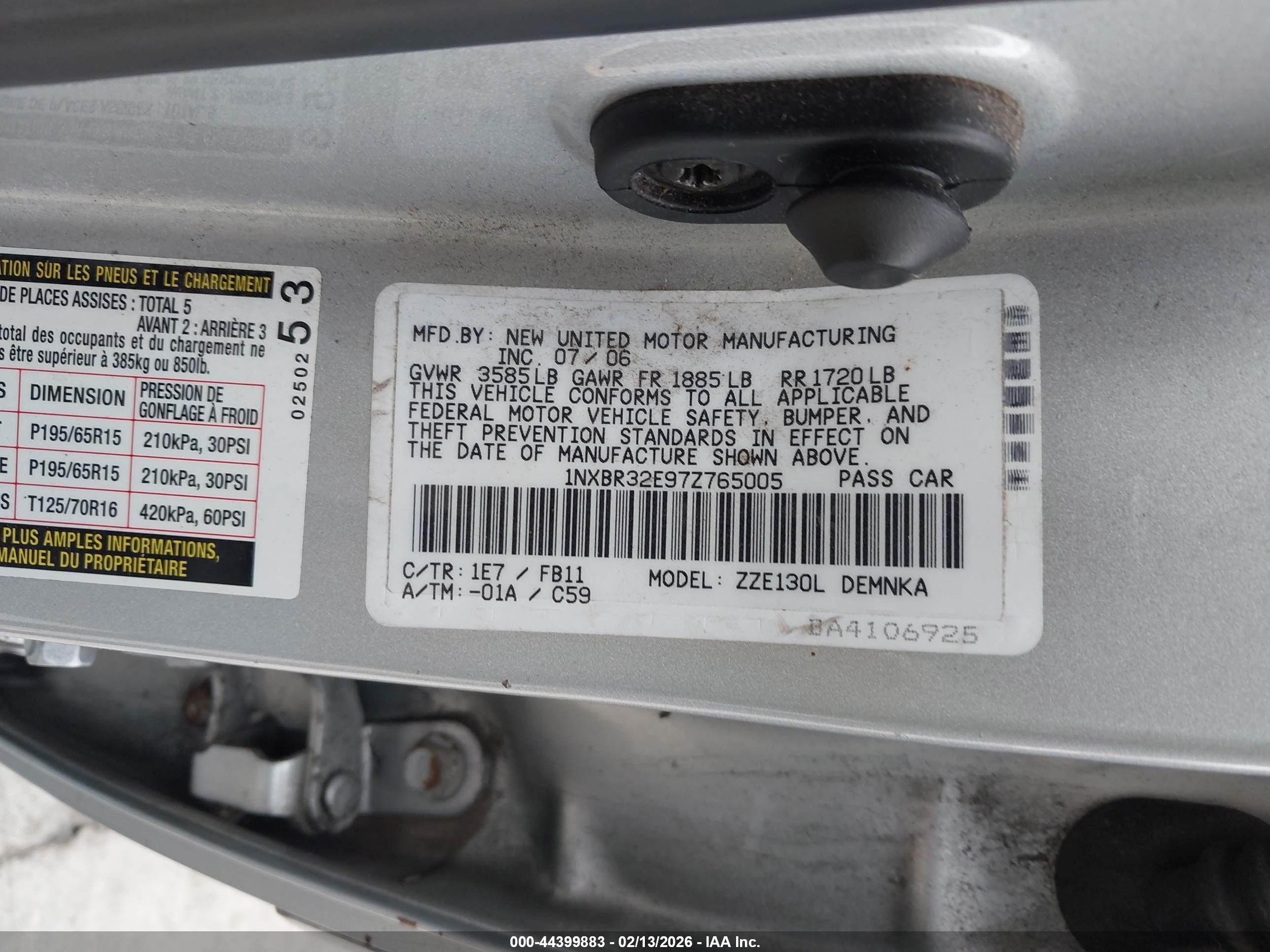 TOYOTA COROLLA image 9