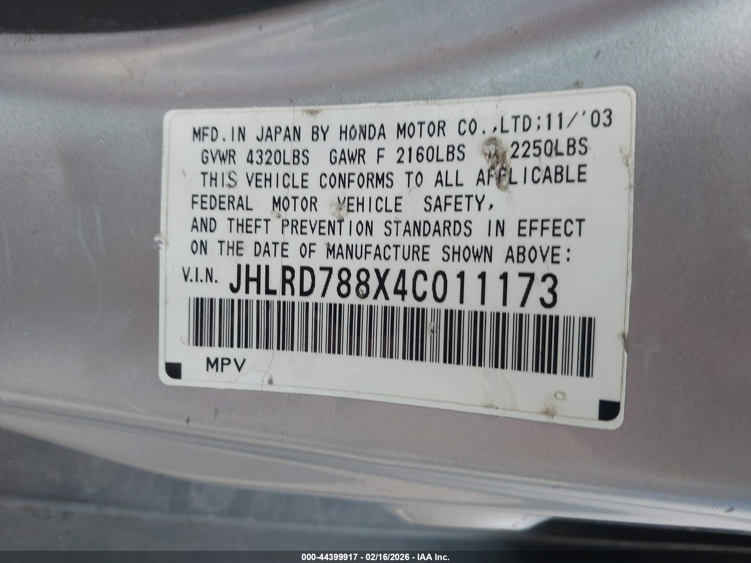 HONDA CR-V image 9