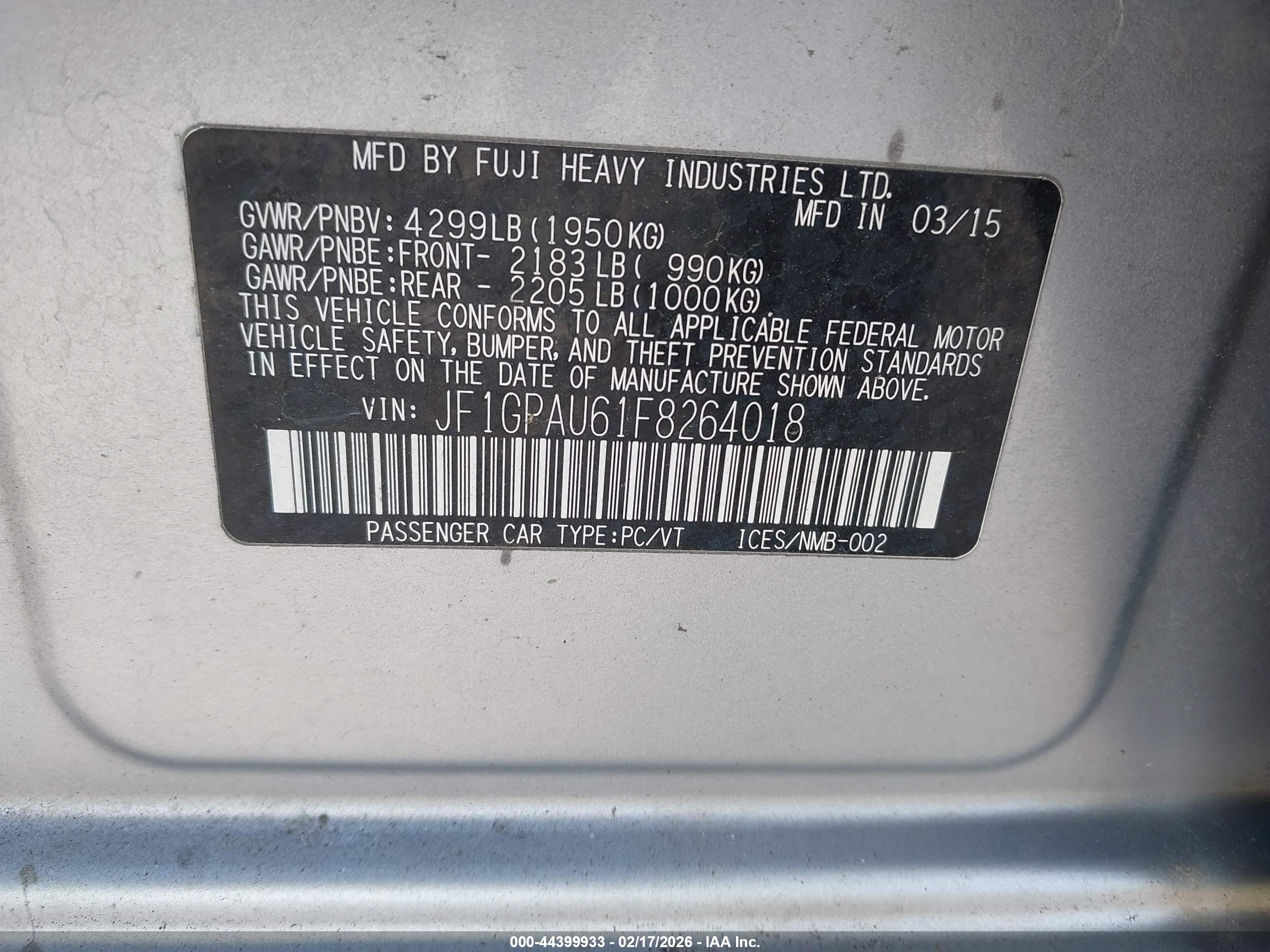 SUBARU IMPREZA image 9
