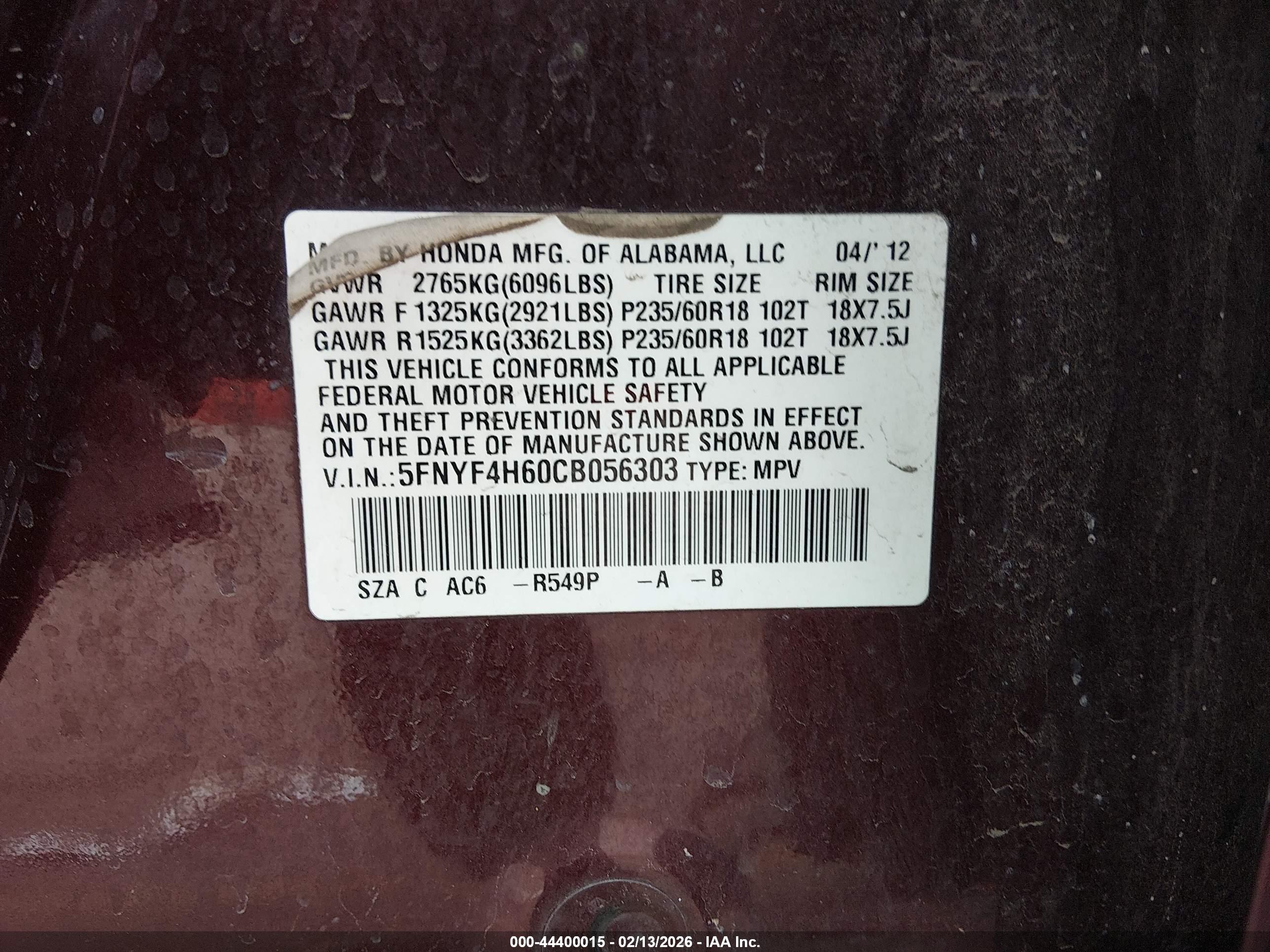 HONDA PILOT image 9