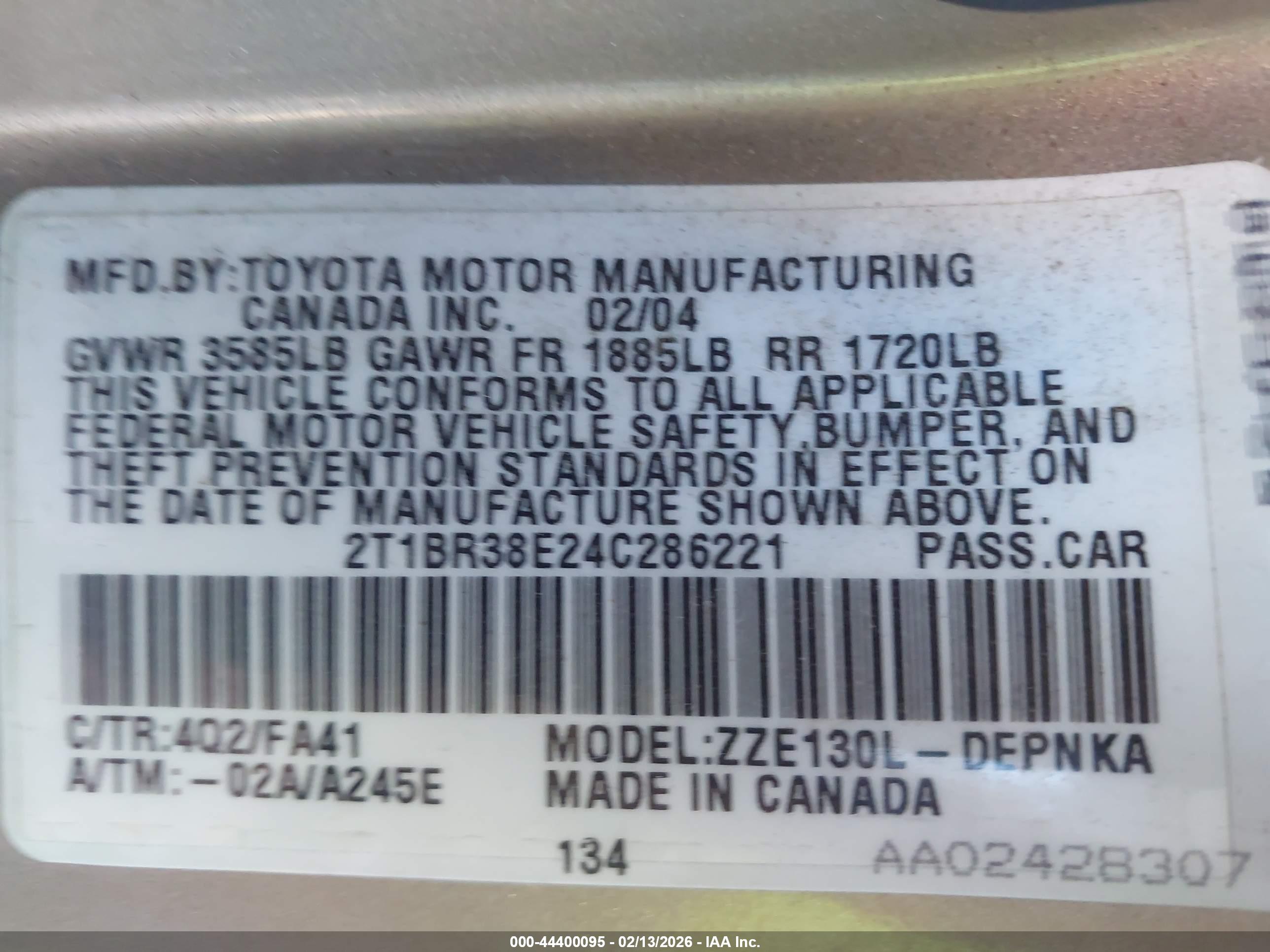 TOYOTA COROLLA image 9