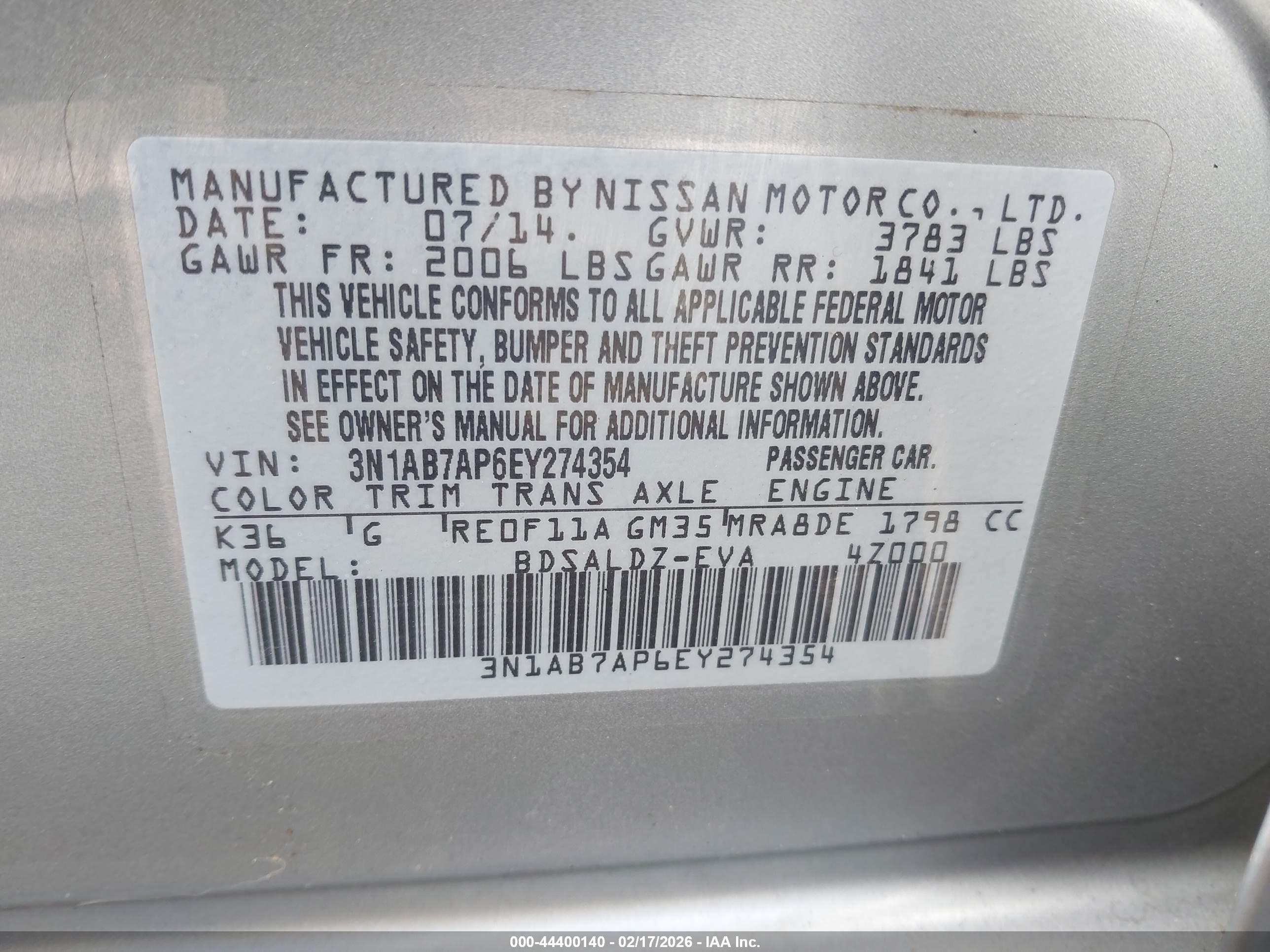NISSAN SENTRA image 9