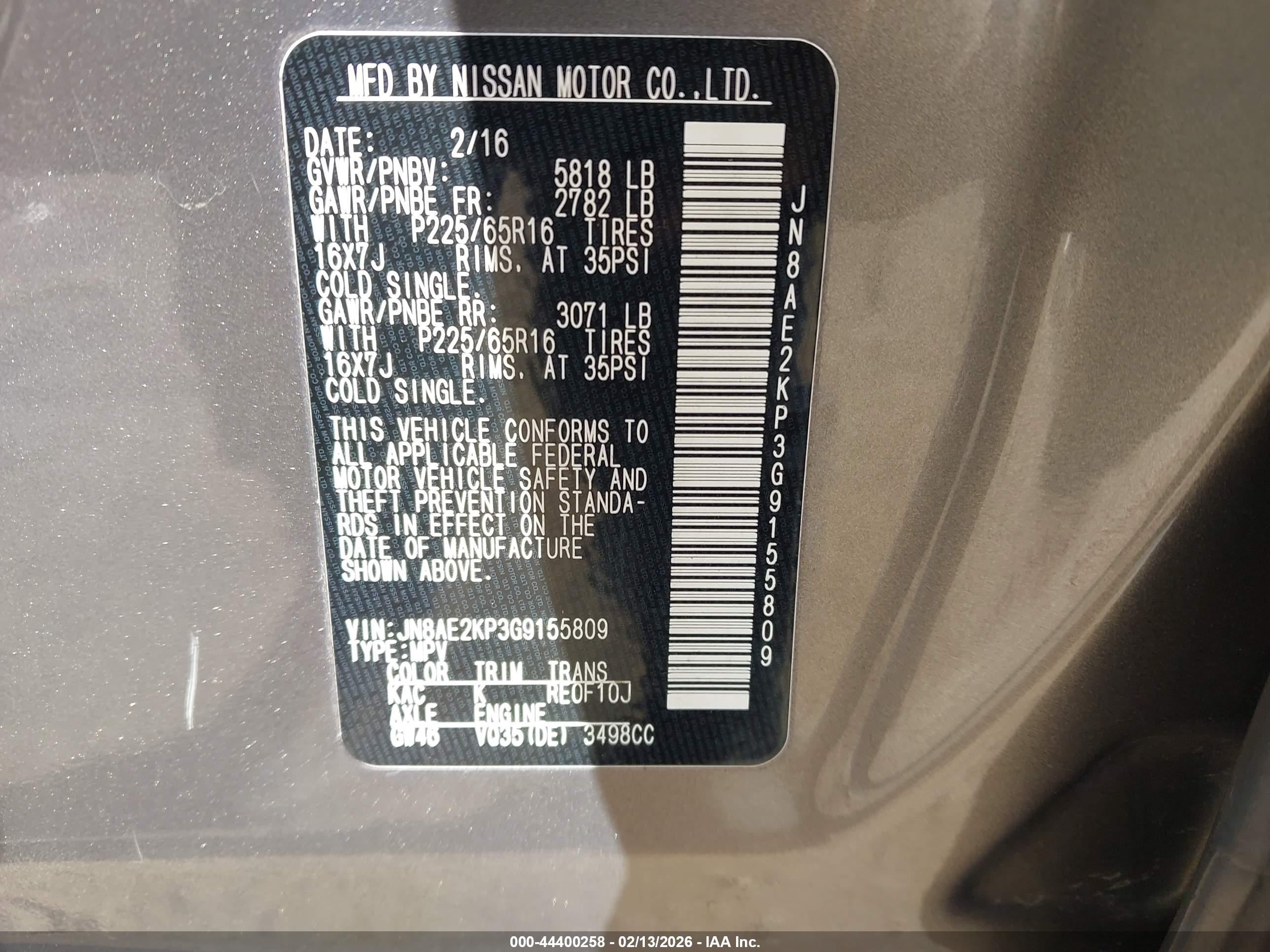 NISSAN QUEST image 9