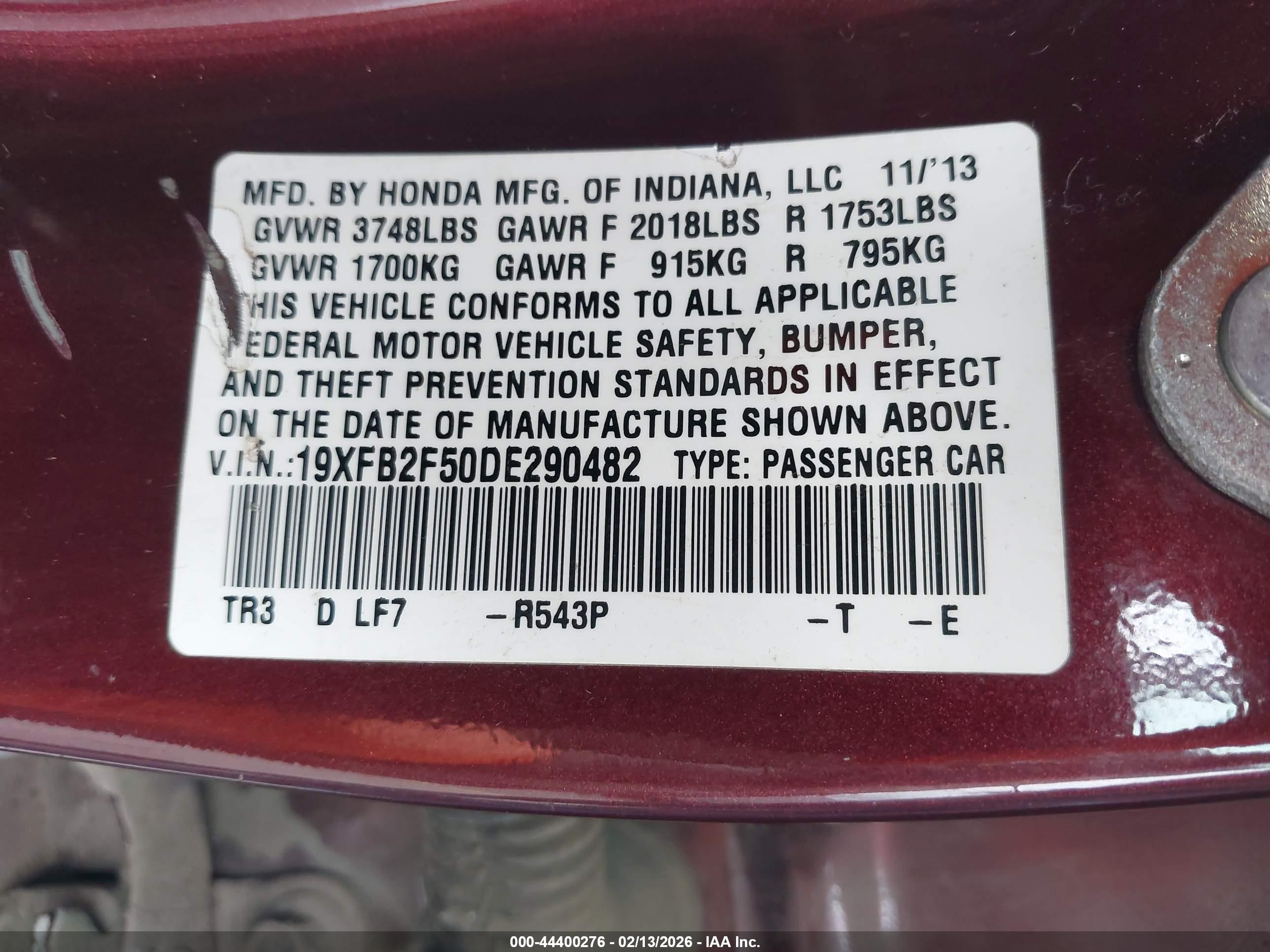 HONDA CIVIC image 9