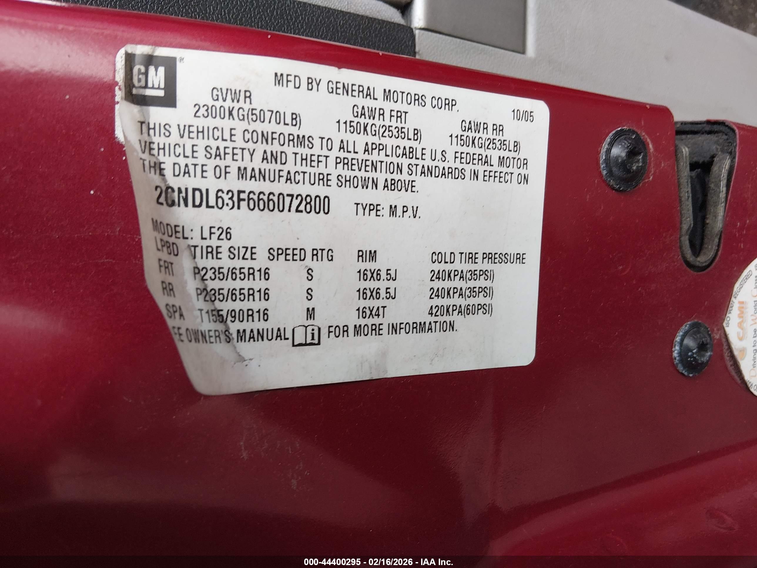 CHEVROLET EQUINOX image 9