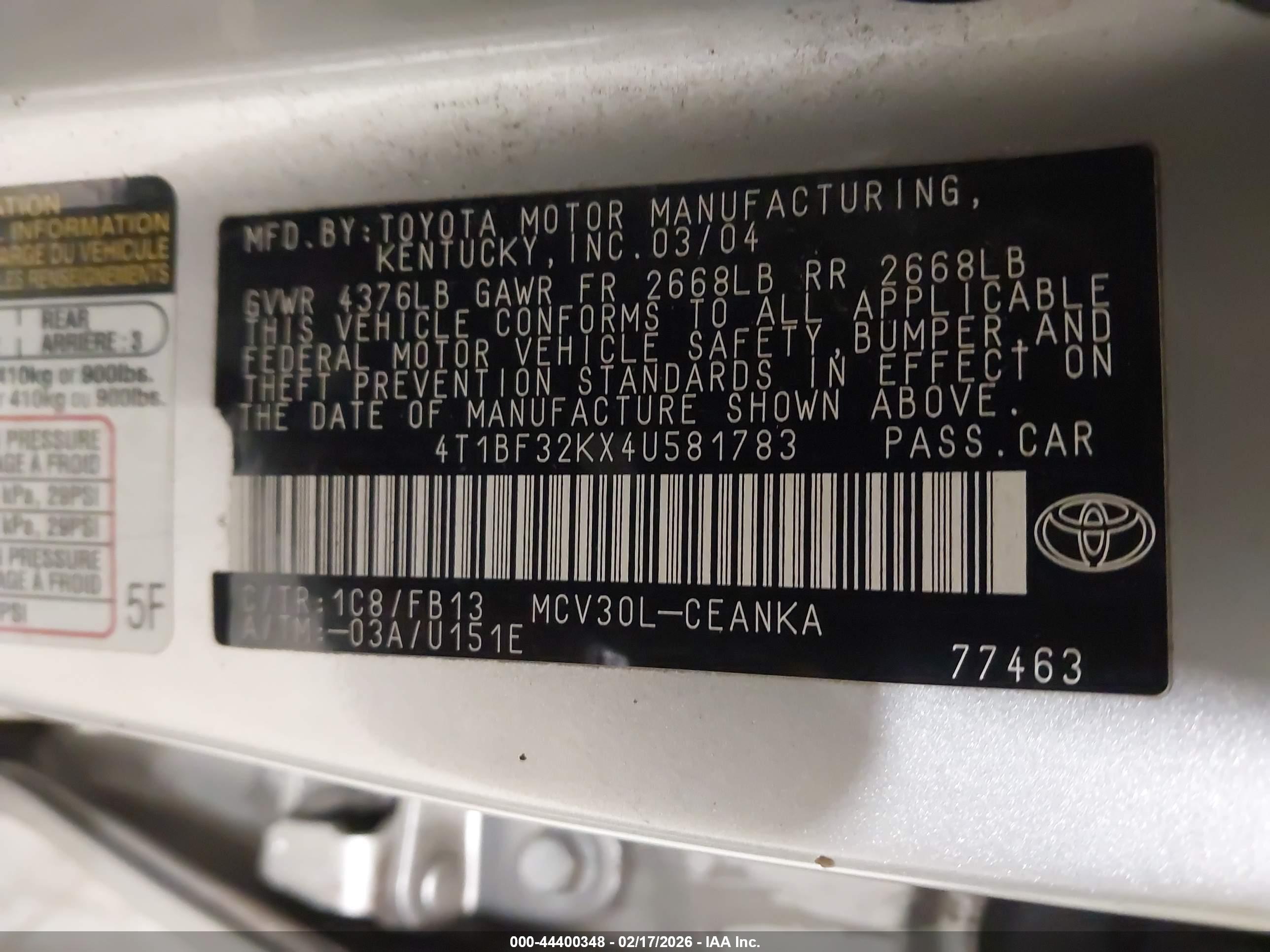 TOYOTA CAMRY image 9