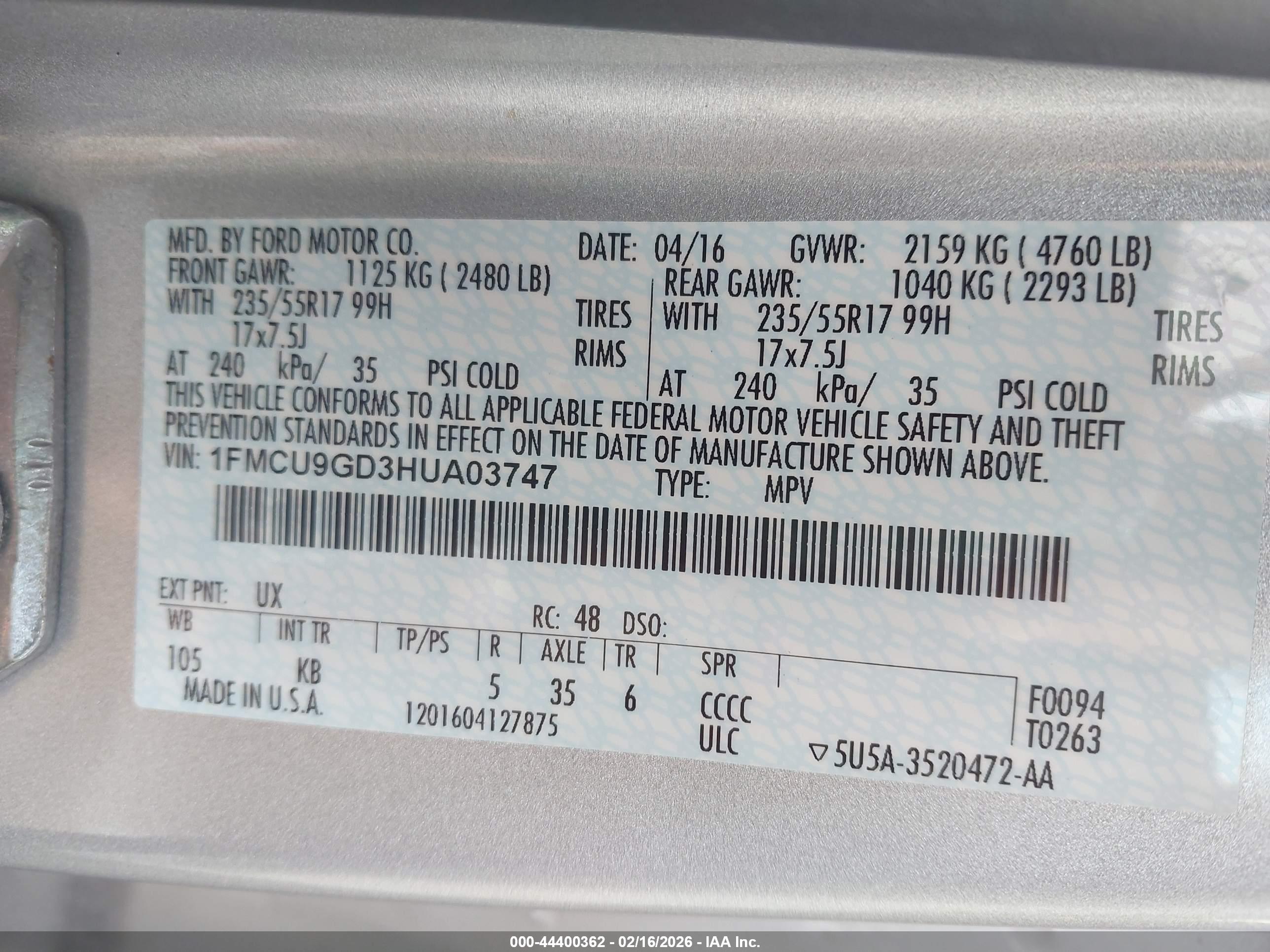 FORD ESCAPE image 9