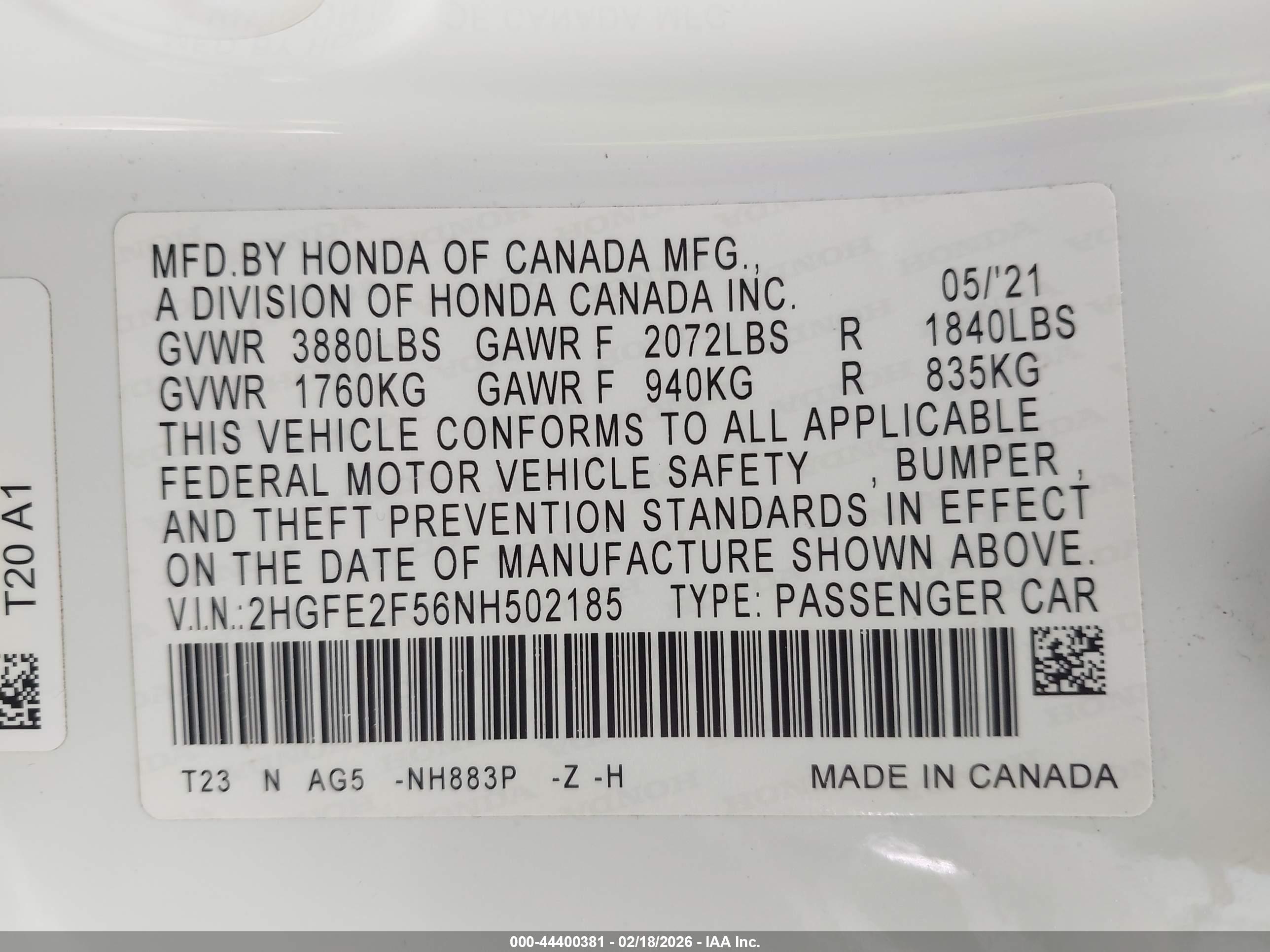 HONDA CIVIC image 9