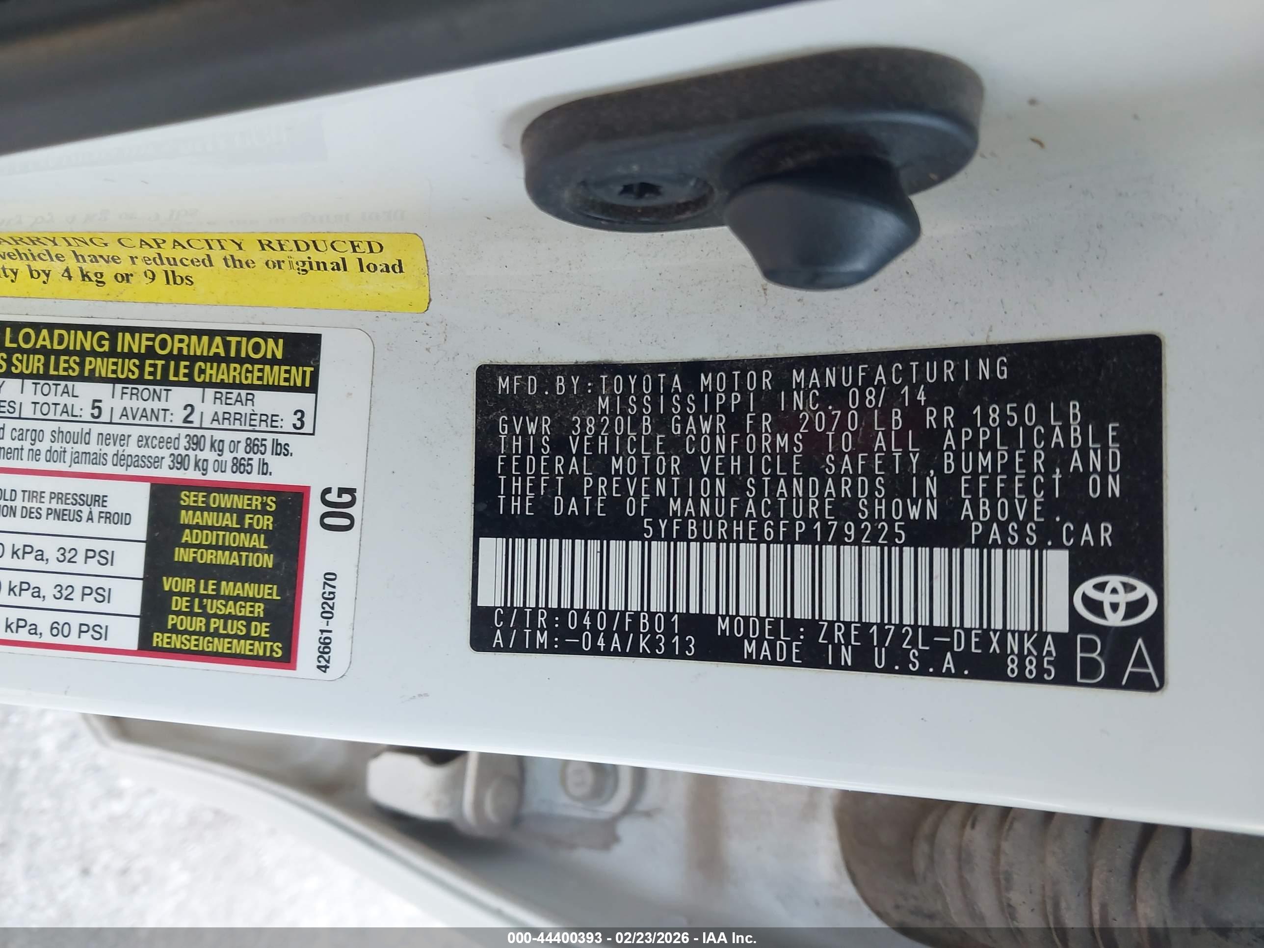 TOYOTA COROLLA image 9