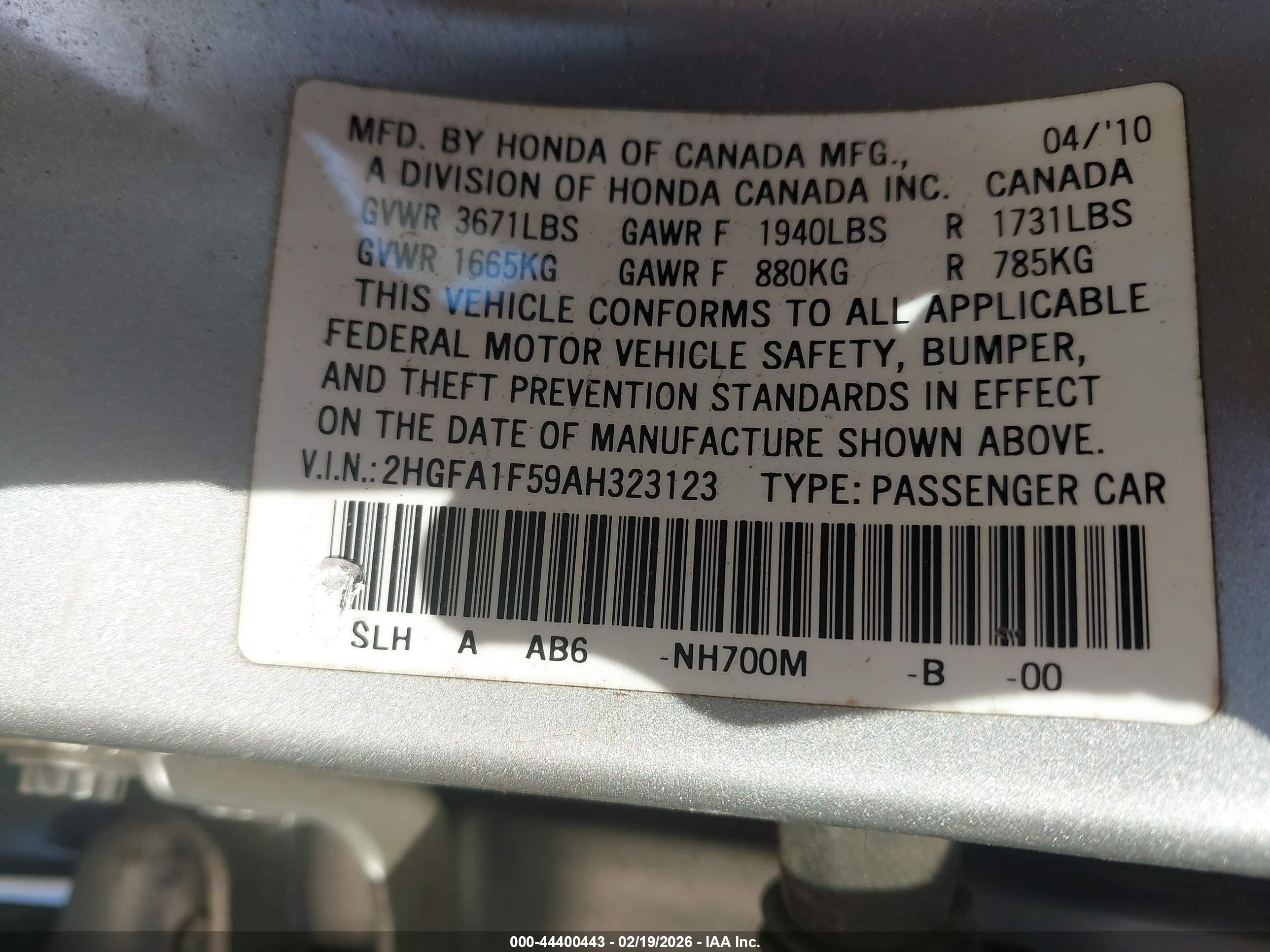 HONDA CIVIC image 9