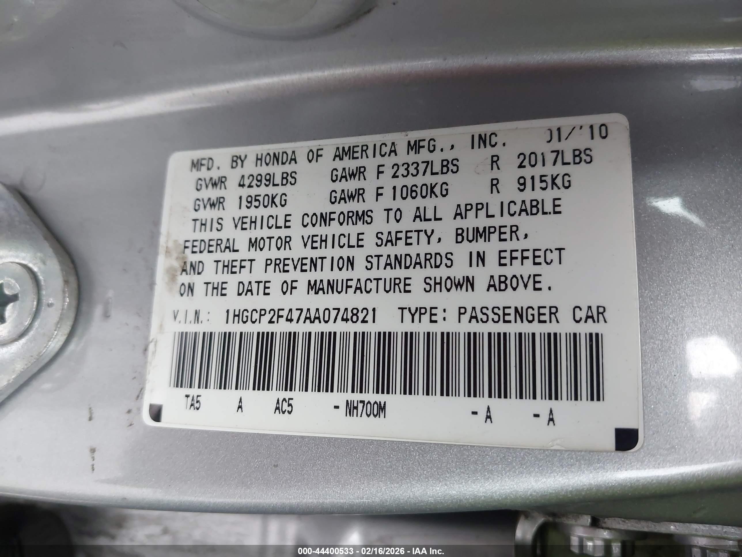 HONDA ACCORD image 9