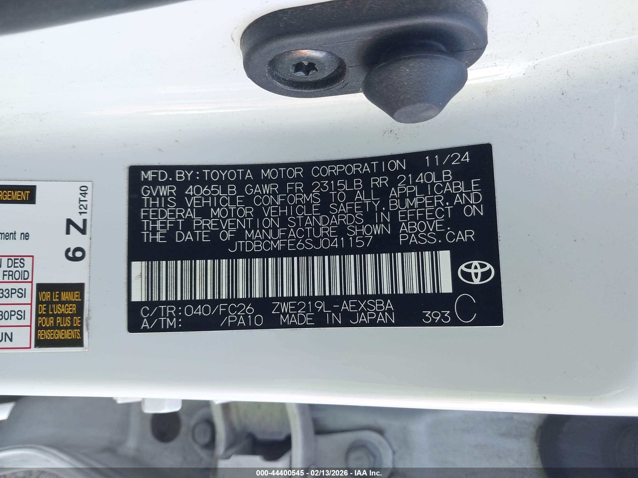 TOYOTA COROLLA image 9