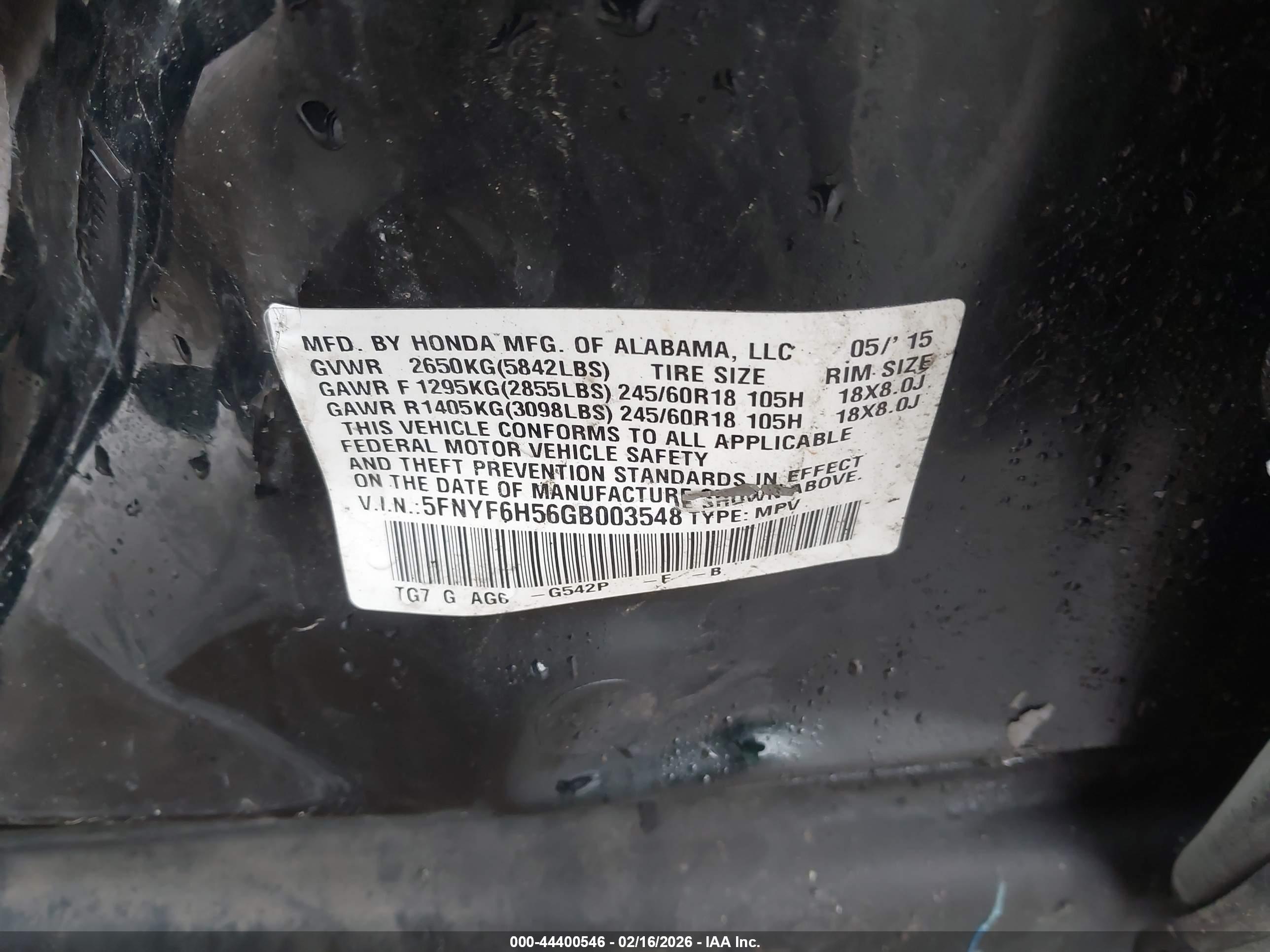 HONDA PILOT image 9