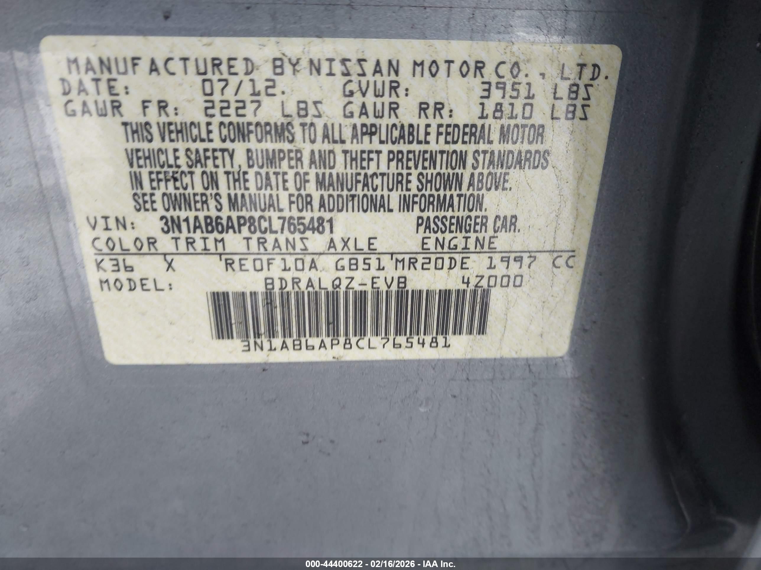 NISSAN SENTRA image 9