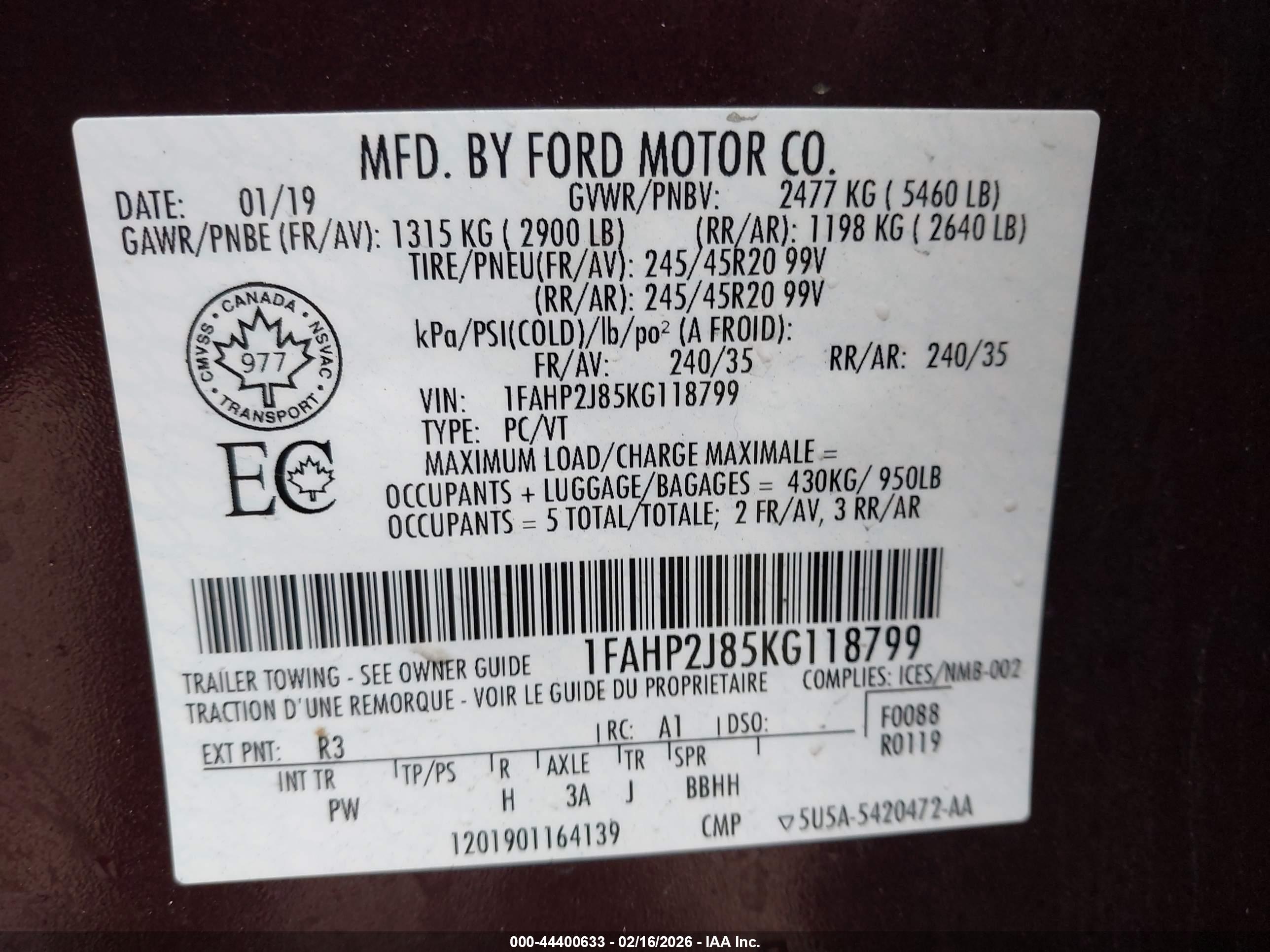 FORD TAURUS image 9