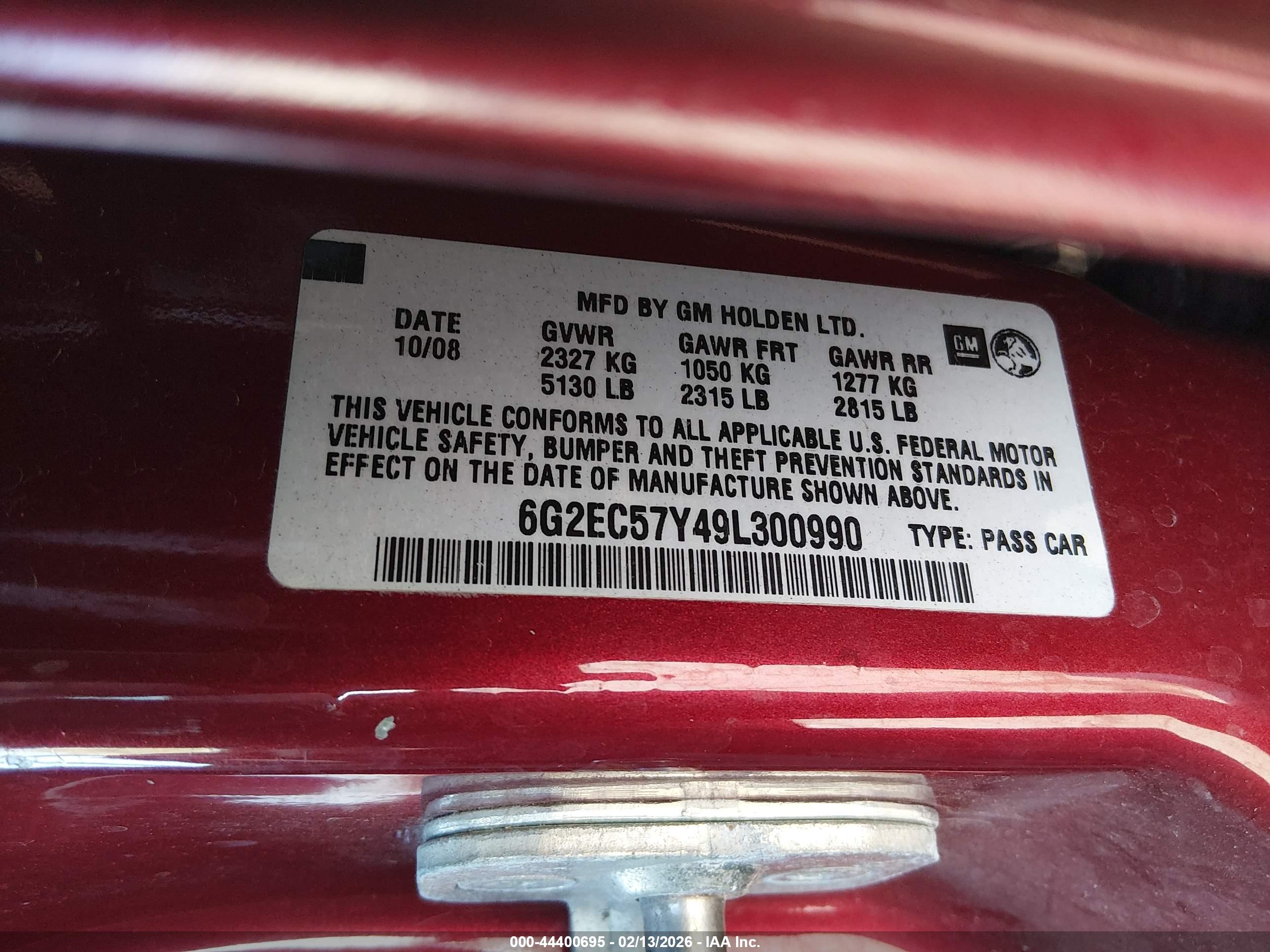 PONTIAC G8 image 9