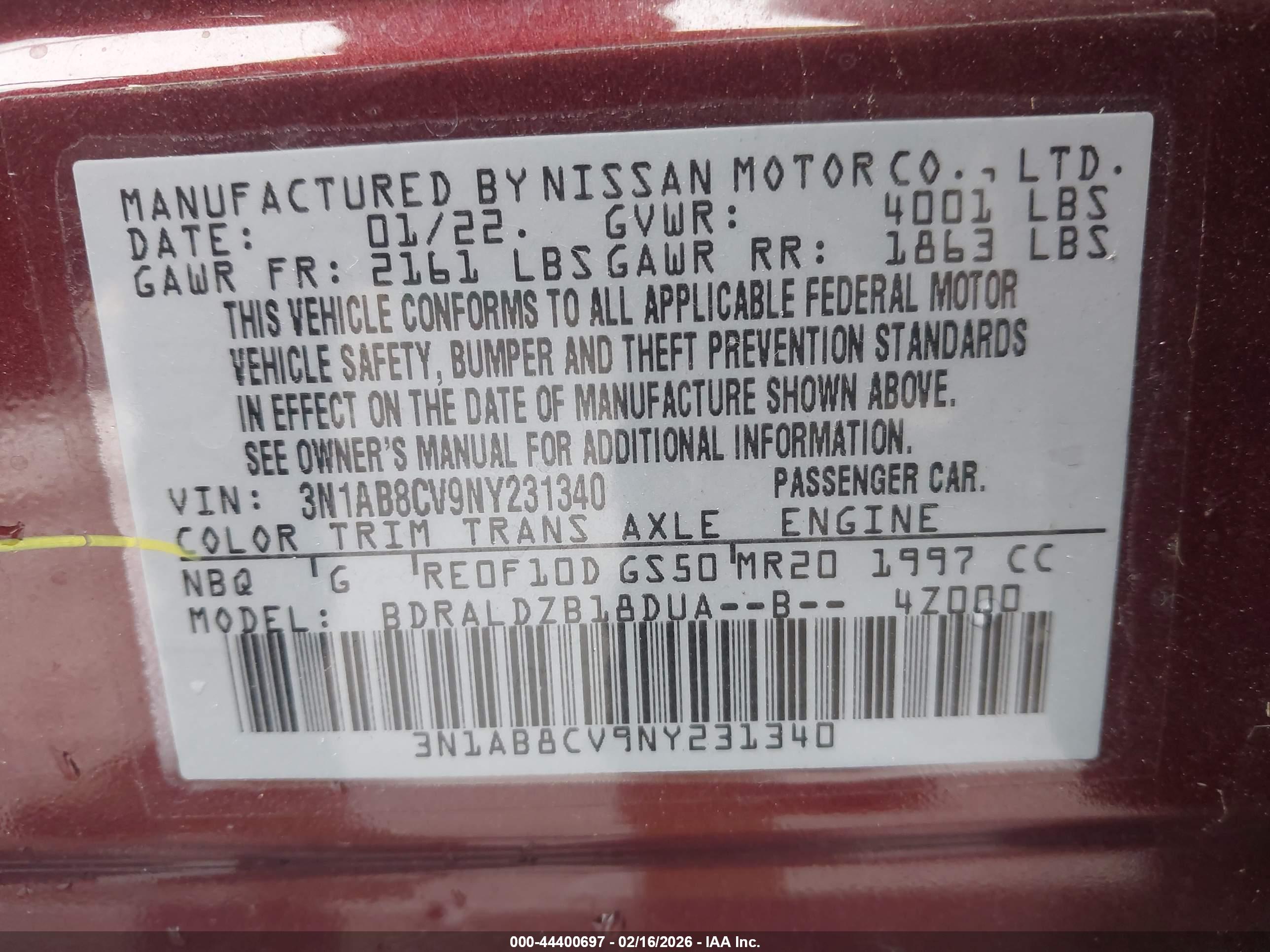 NISSAN SENTRA image 9