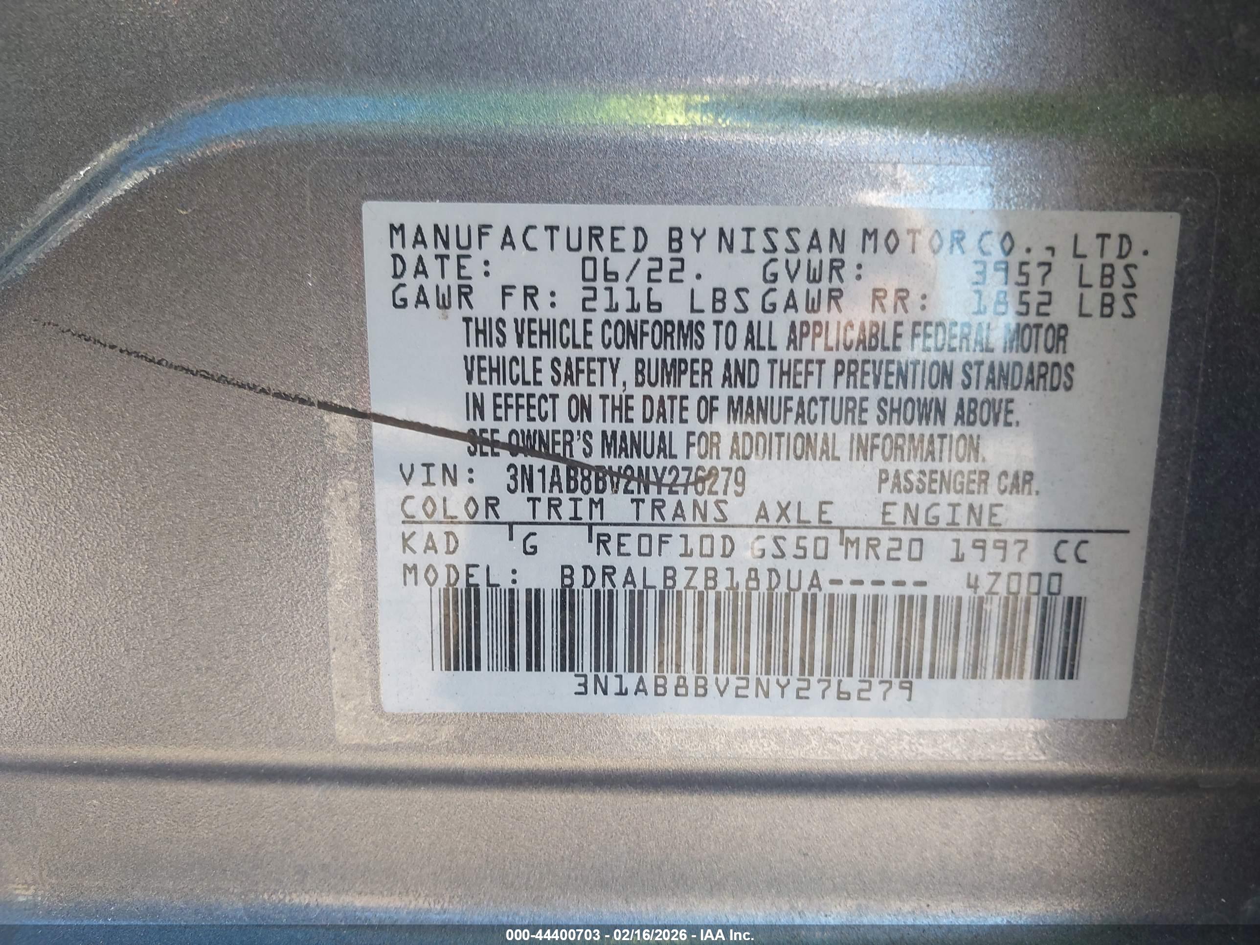 NISSAN SENTRA image 9