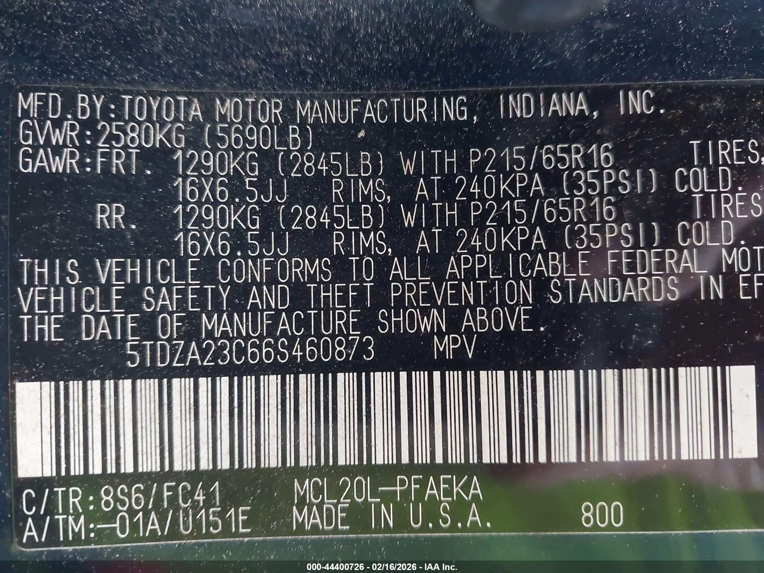 TOYOTA SIENNA image 9