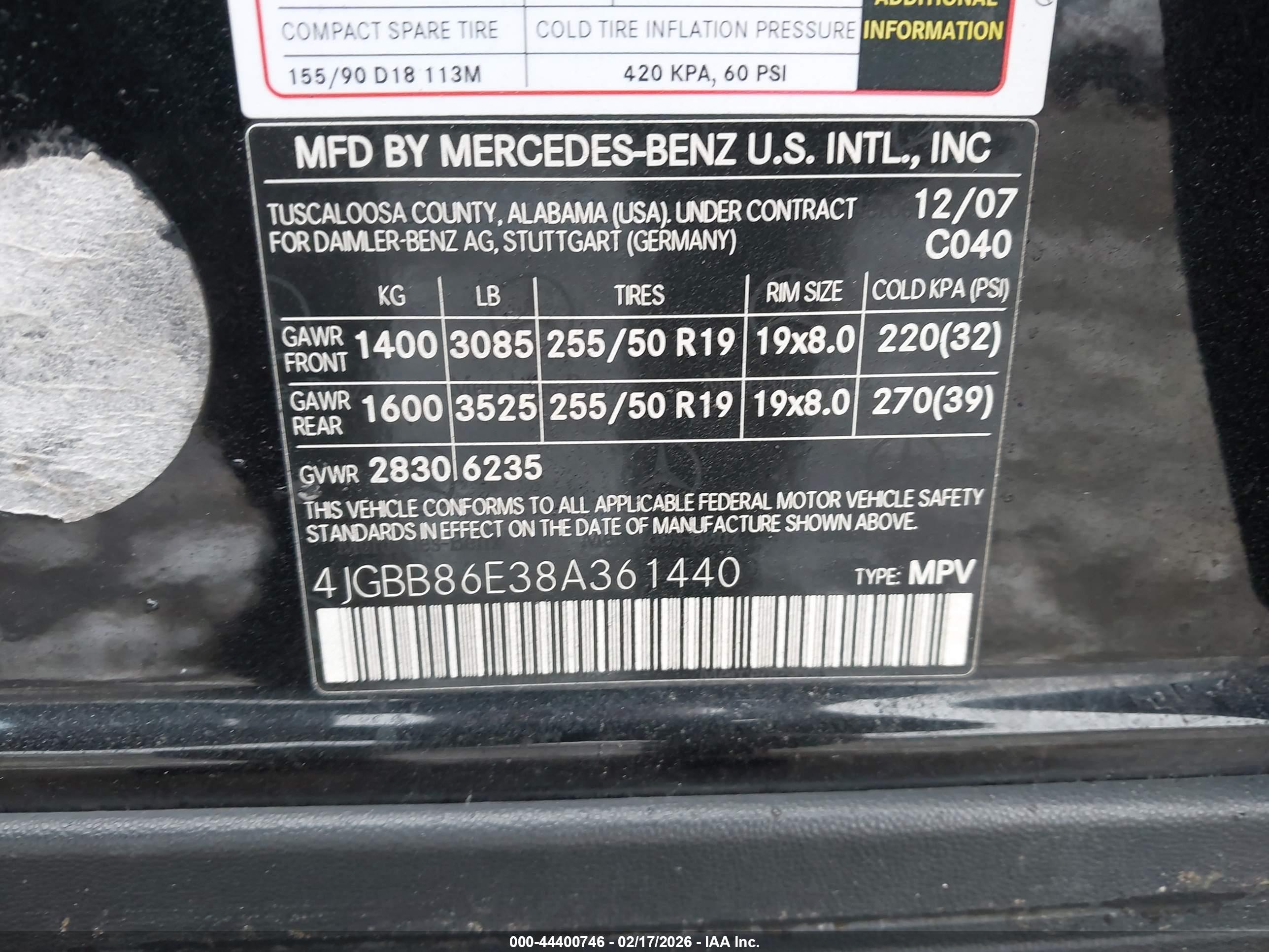 MERCEDES-BENZ ML image 9