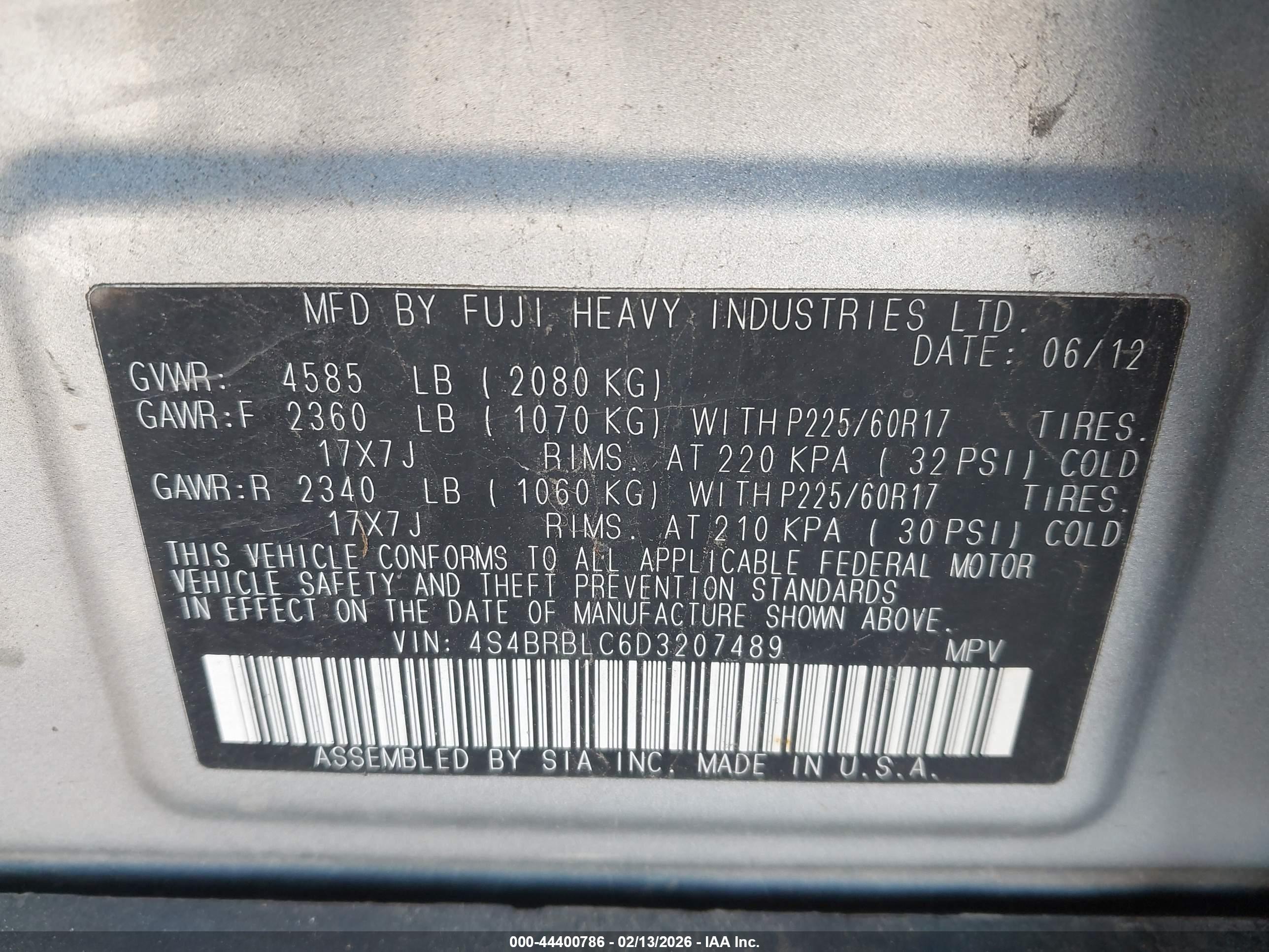 SUBARU OUTBACK image 9
