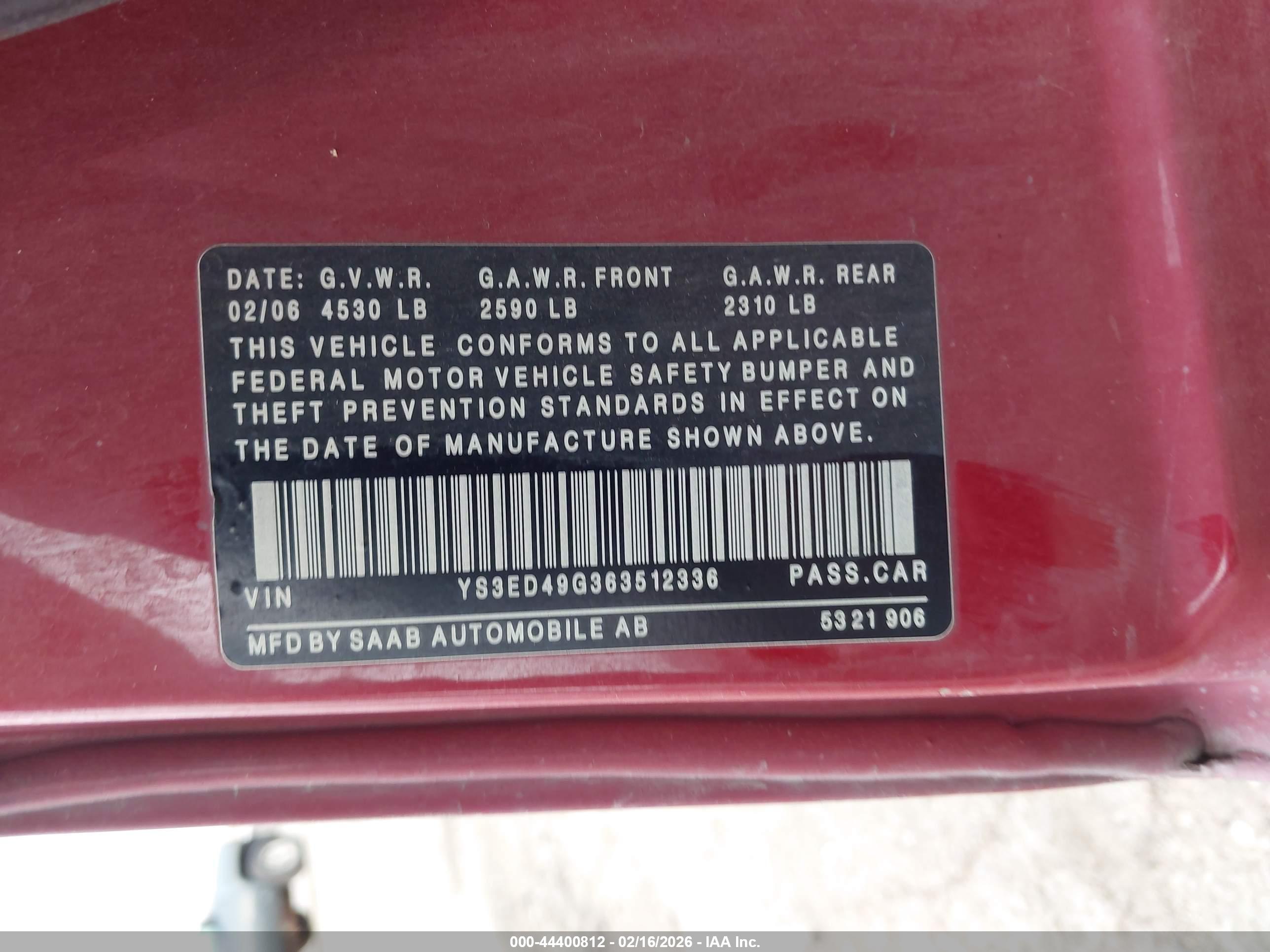 SAAB 9-5 image 9