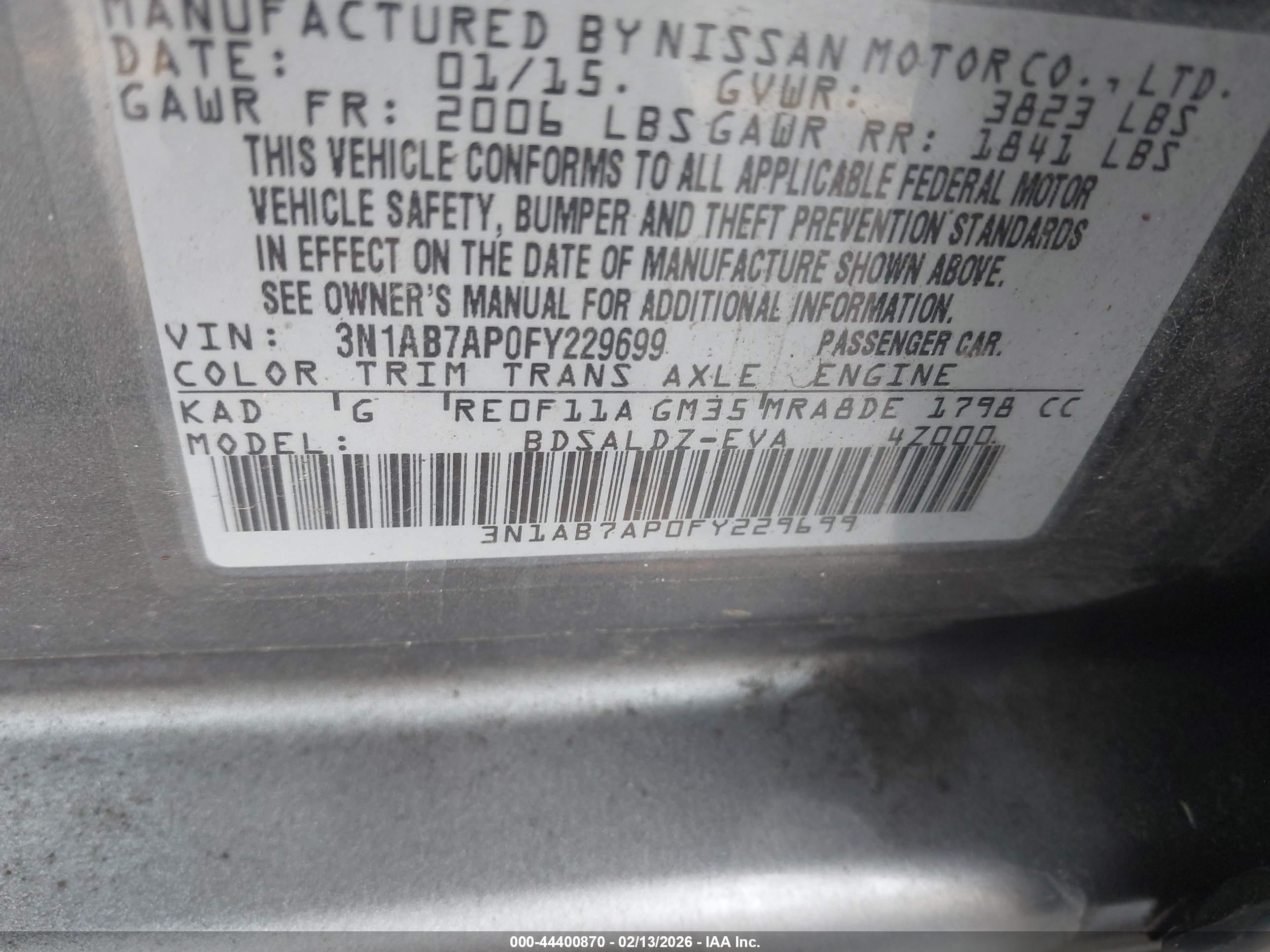 NISSAN SENTRA image 9