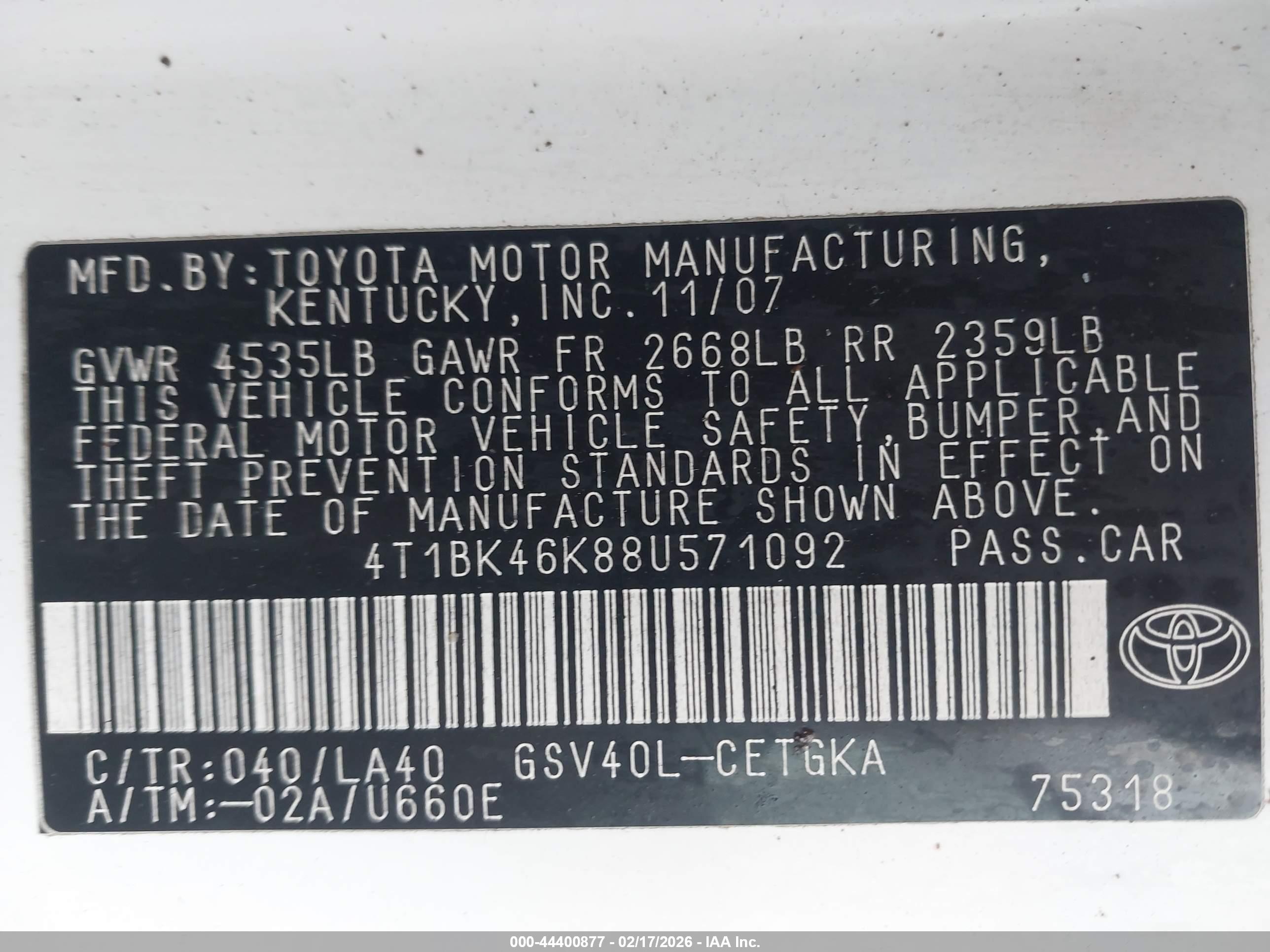 TOYOTA CAMRY image 9