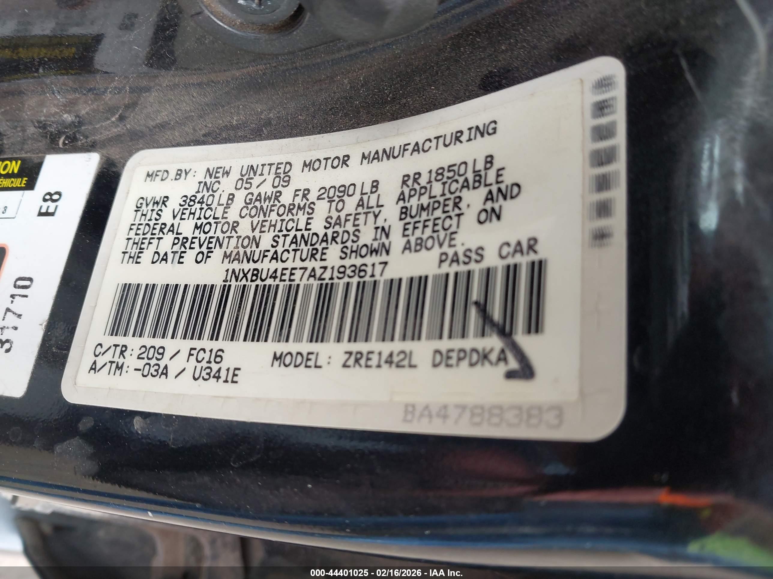 TOYOTA COROLLA image 9