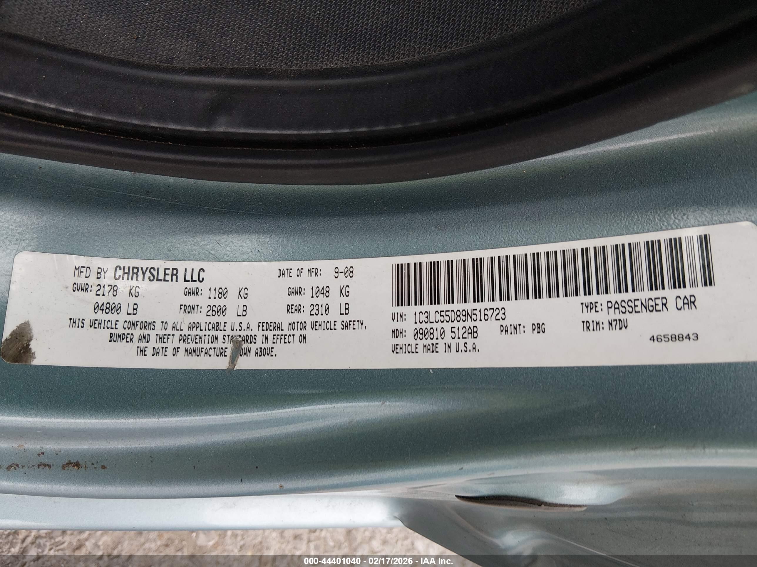 CHRYSLER SEBRING image 9