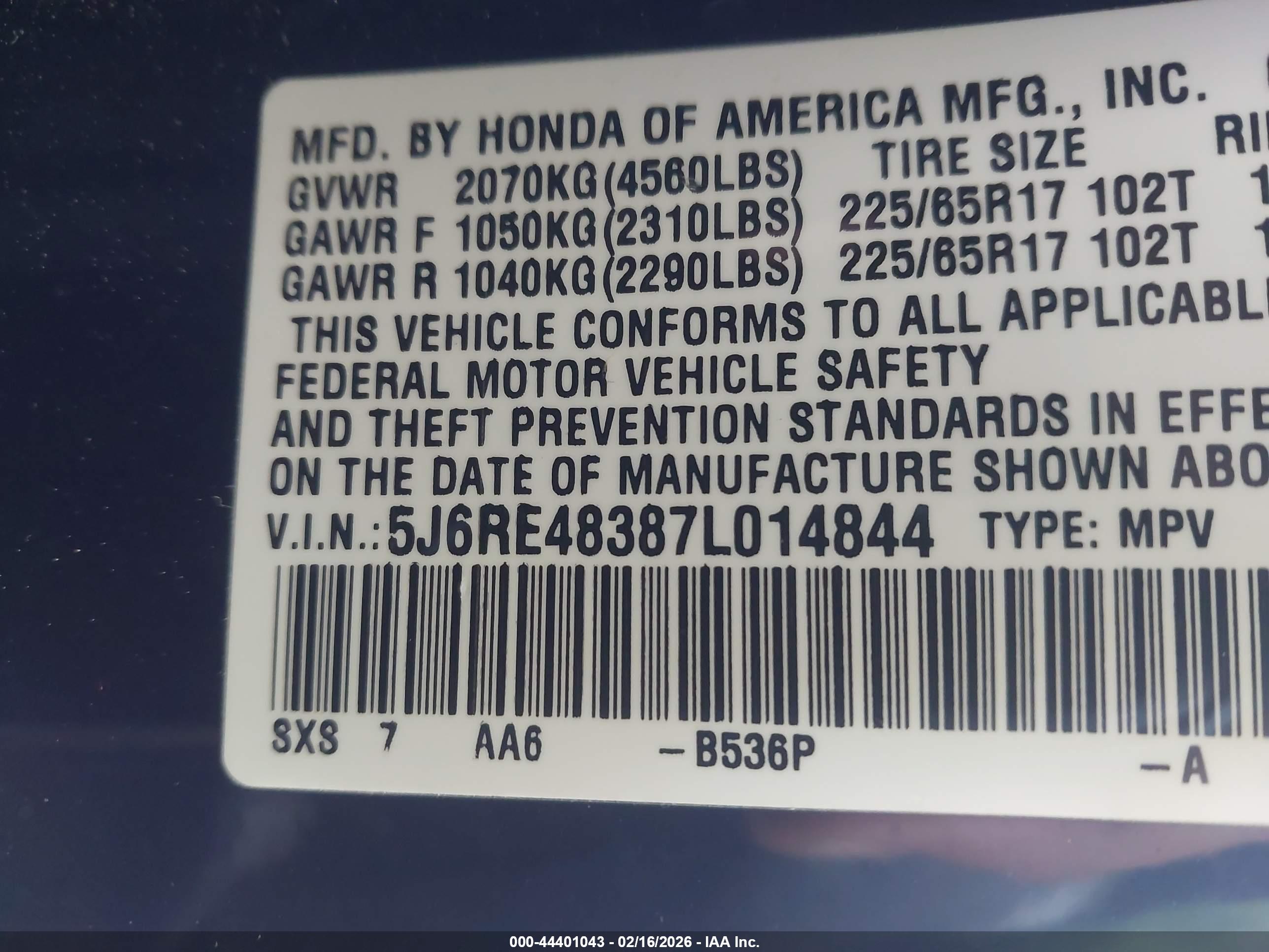 HONDA CR-V image 9