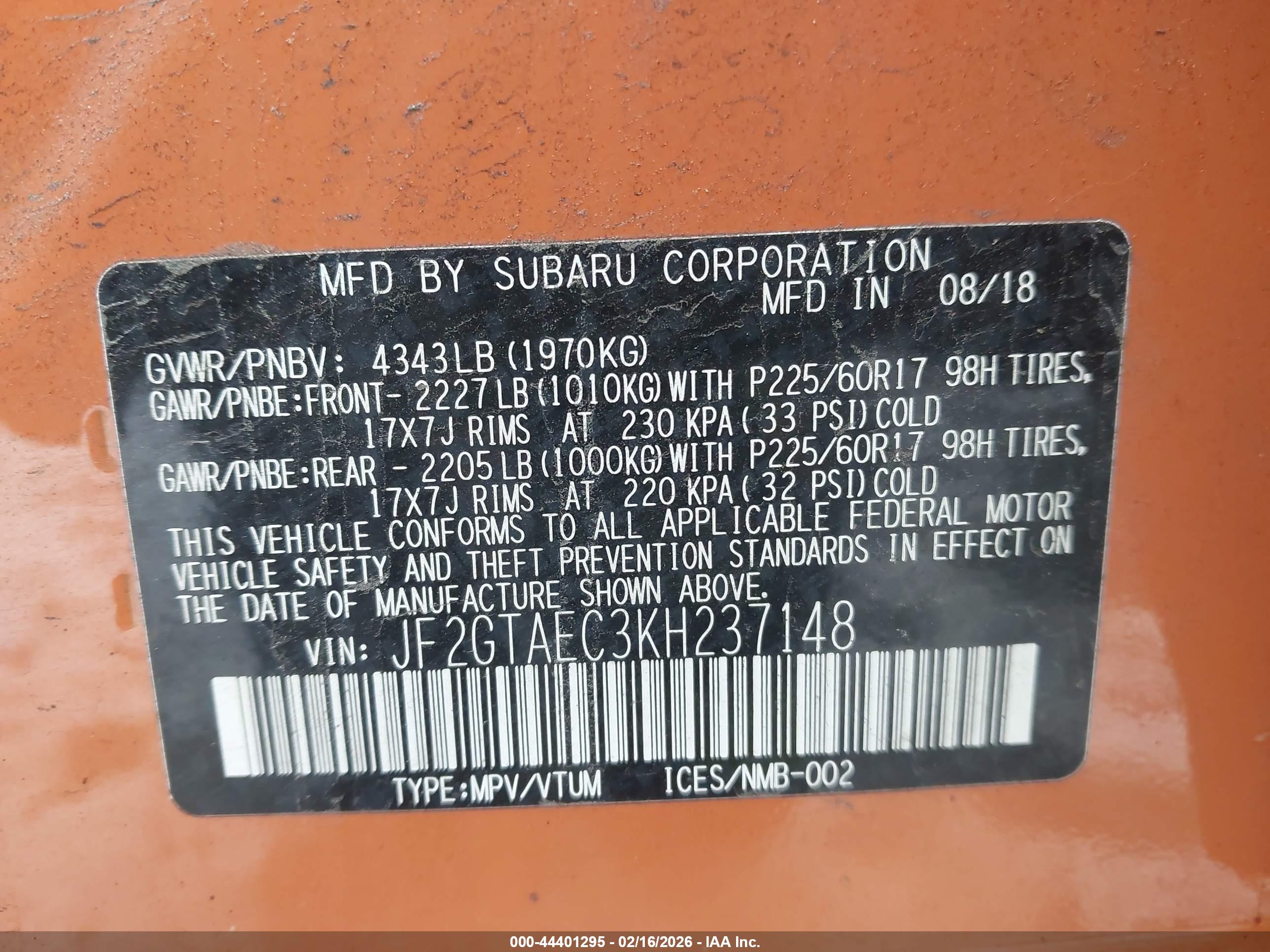 SUBARU CROSSTREK image 9