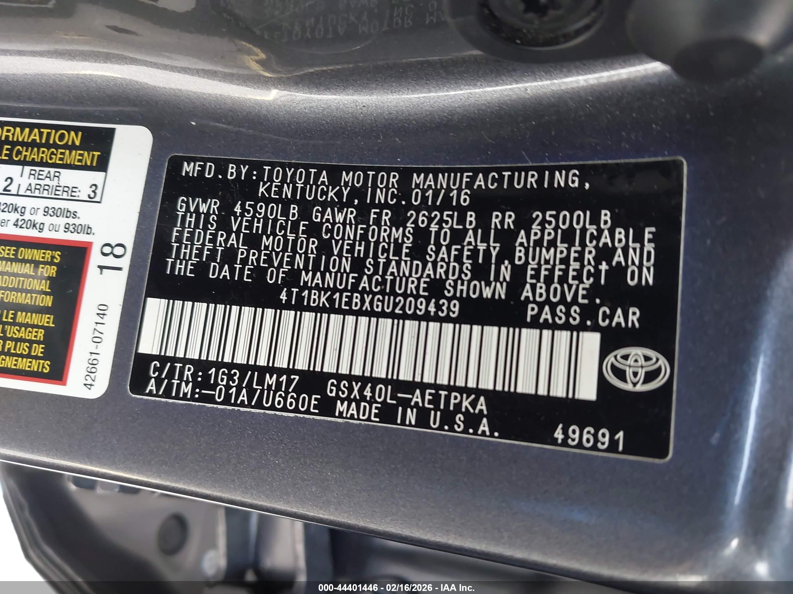 TOYOTA AVALON image 9