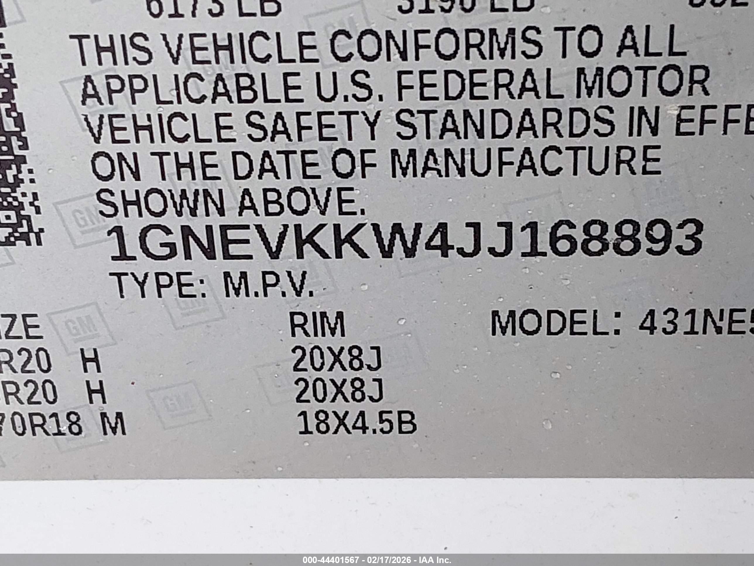 CHEVROLET TRAVERSE image 9