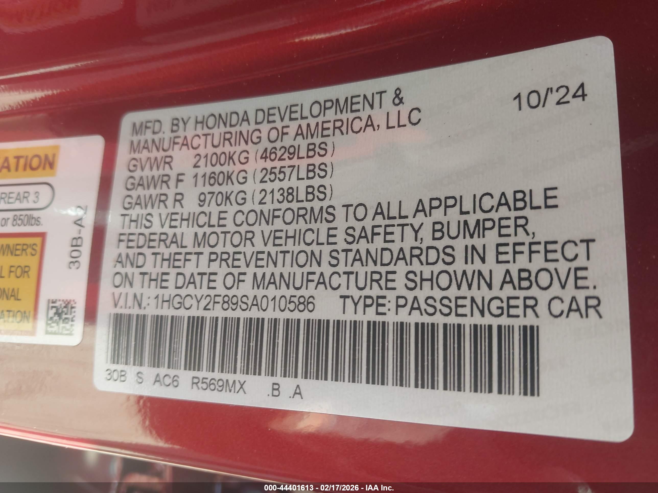 HONDA ACCORD image 9
