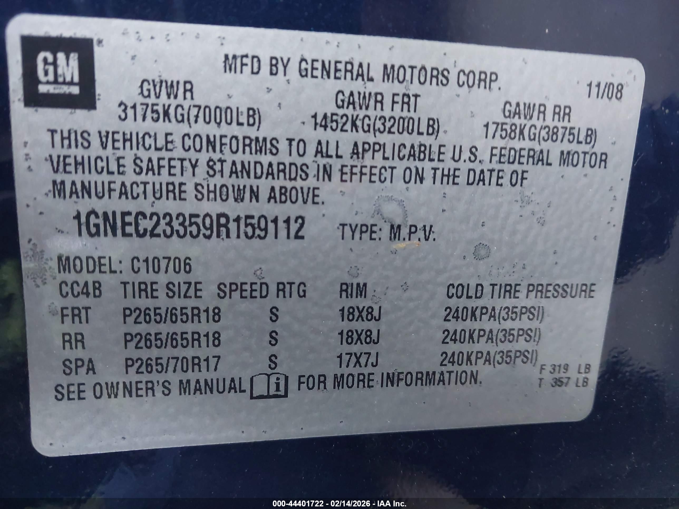 CHEVROLET TAHOE image 9