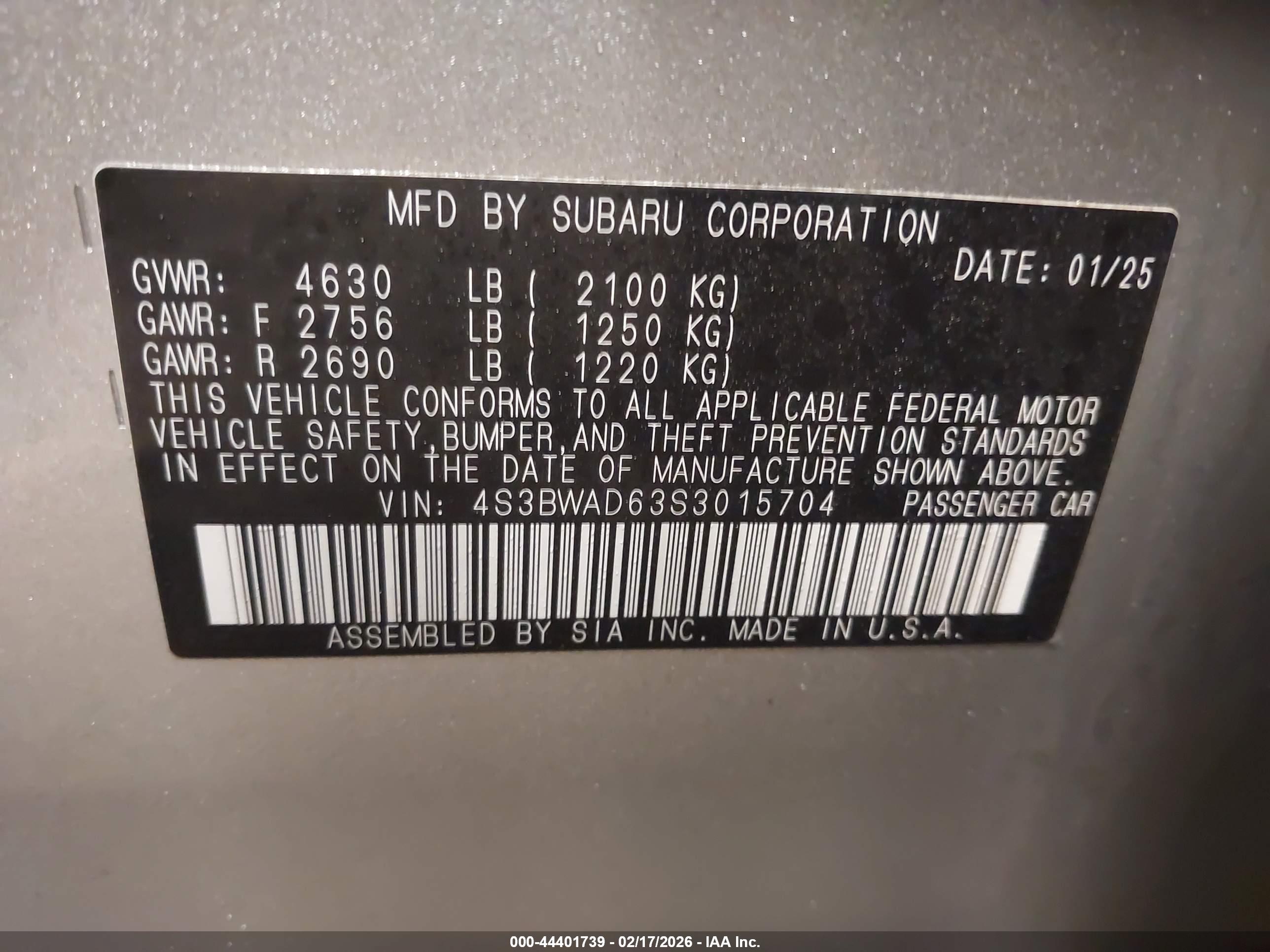 SUBARU LEGACY image 9