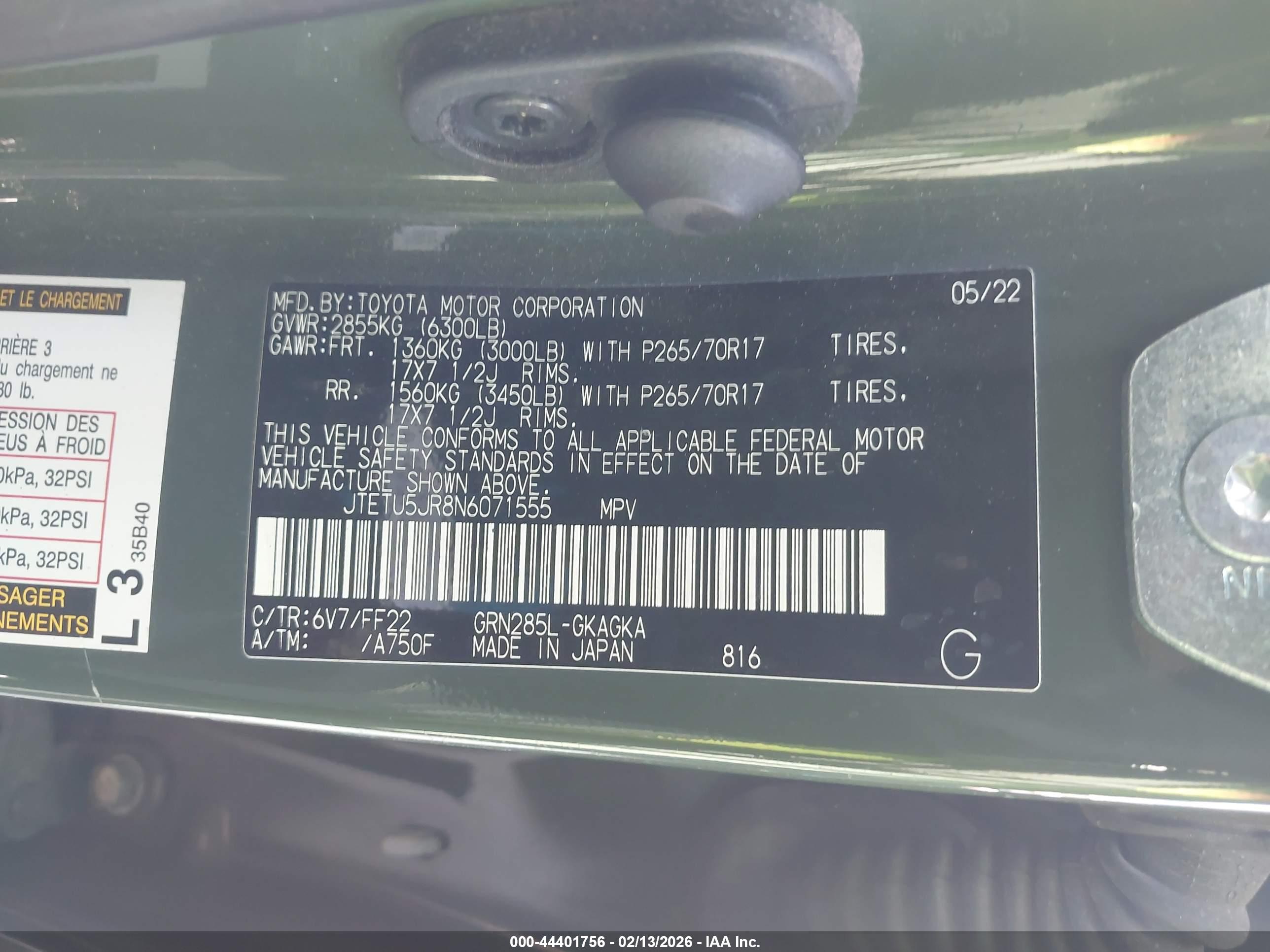 TOYOTA 4RUNNER image 9