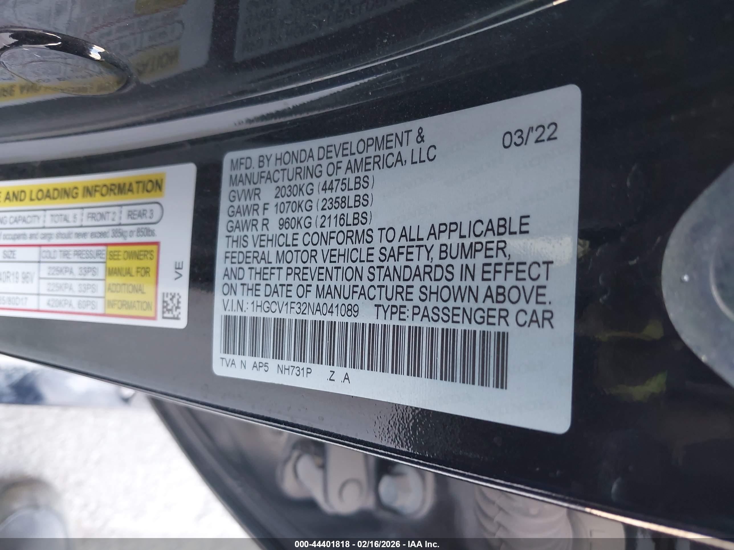 HONDA ACCORD image 9