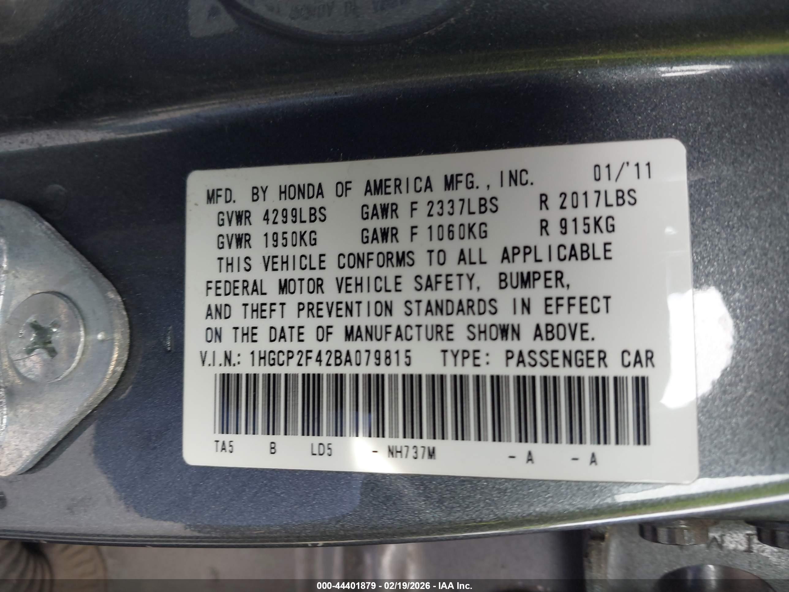 HONDA ACCORD image 9