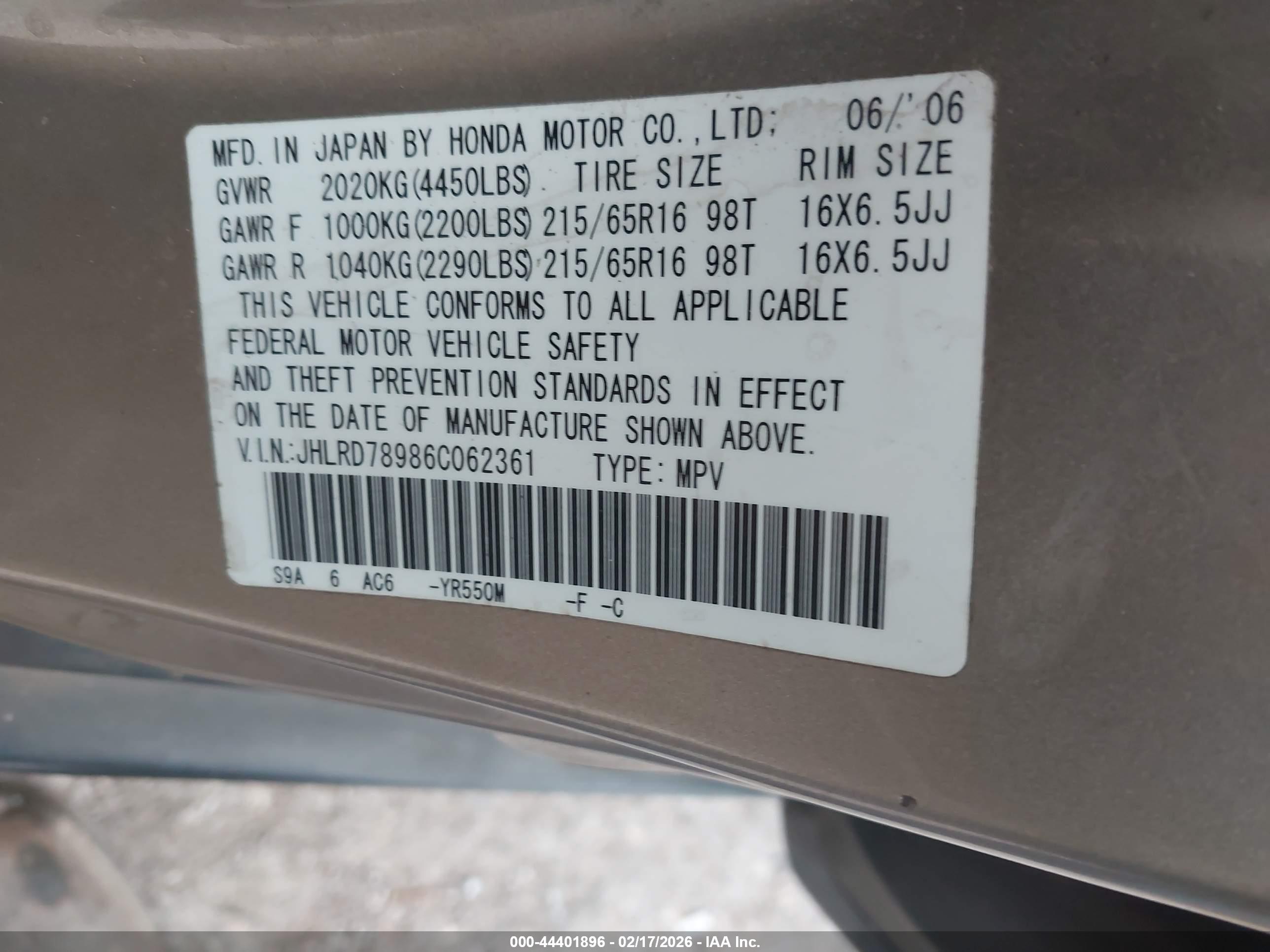 HONDA CR-V image 9
