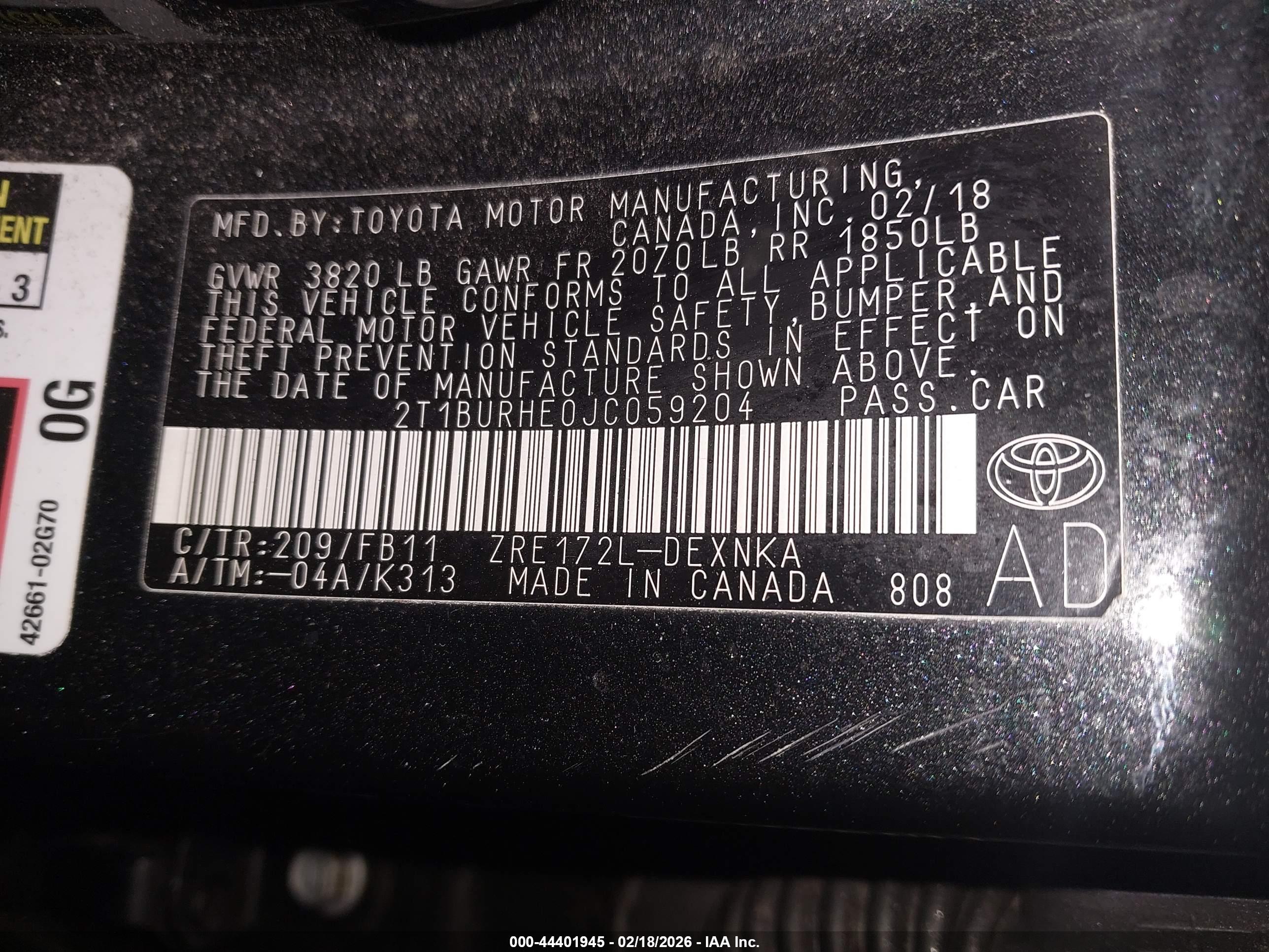 TOYOTA COROLLA image 9