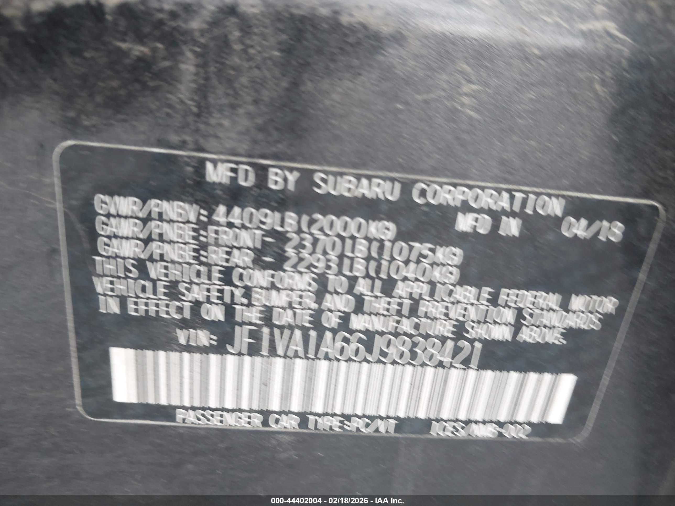 SUBARU WRX image 9